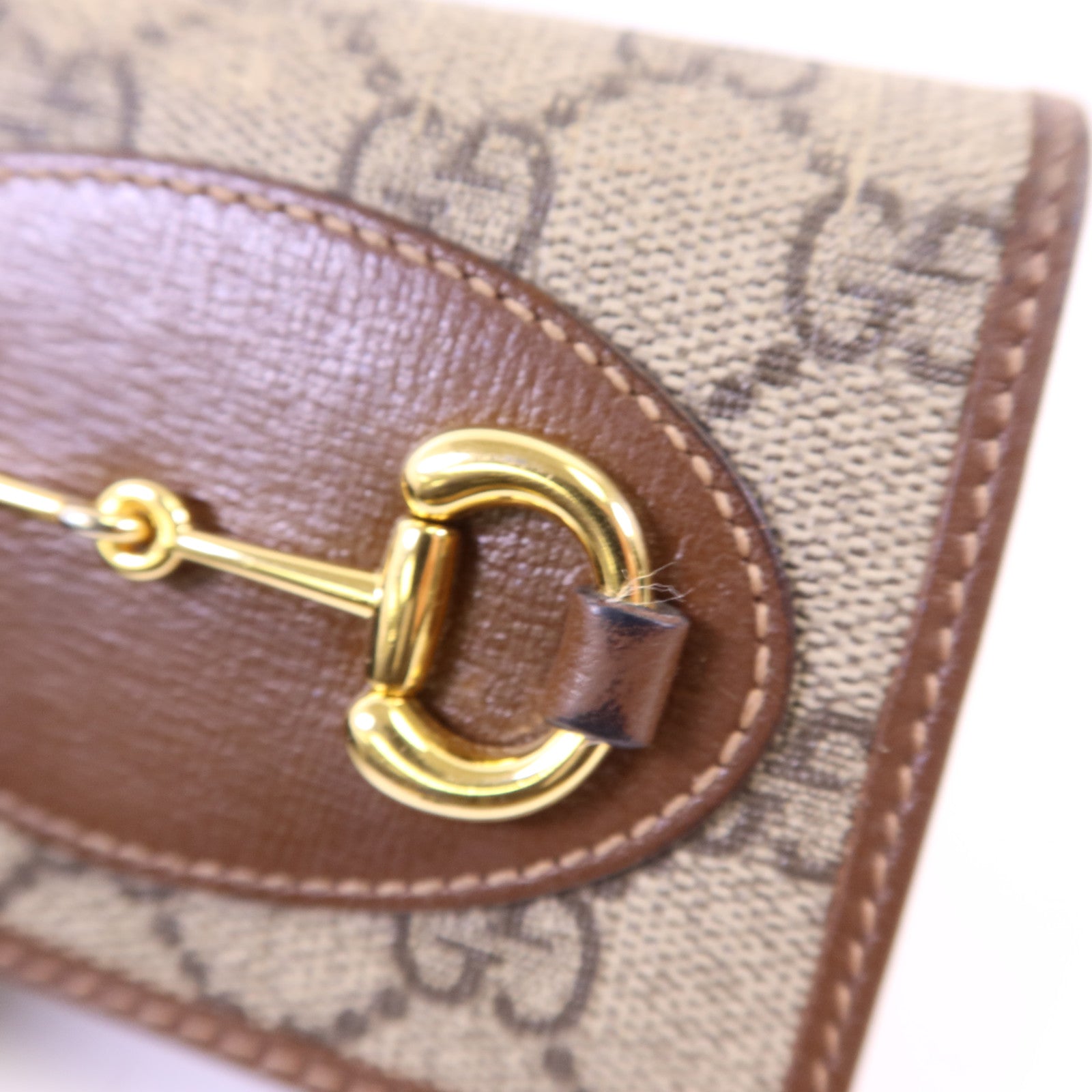 GUCCI 塗層帆布Wallet金扣錢包