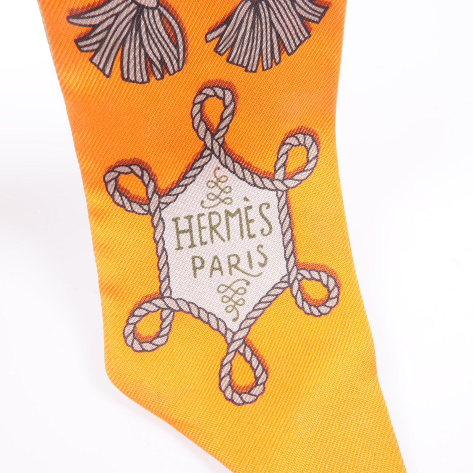 HERMES 絲質Twilly絲巾