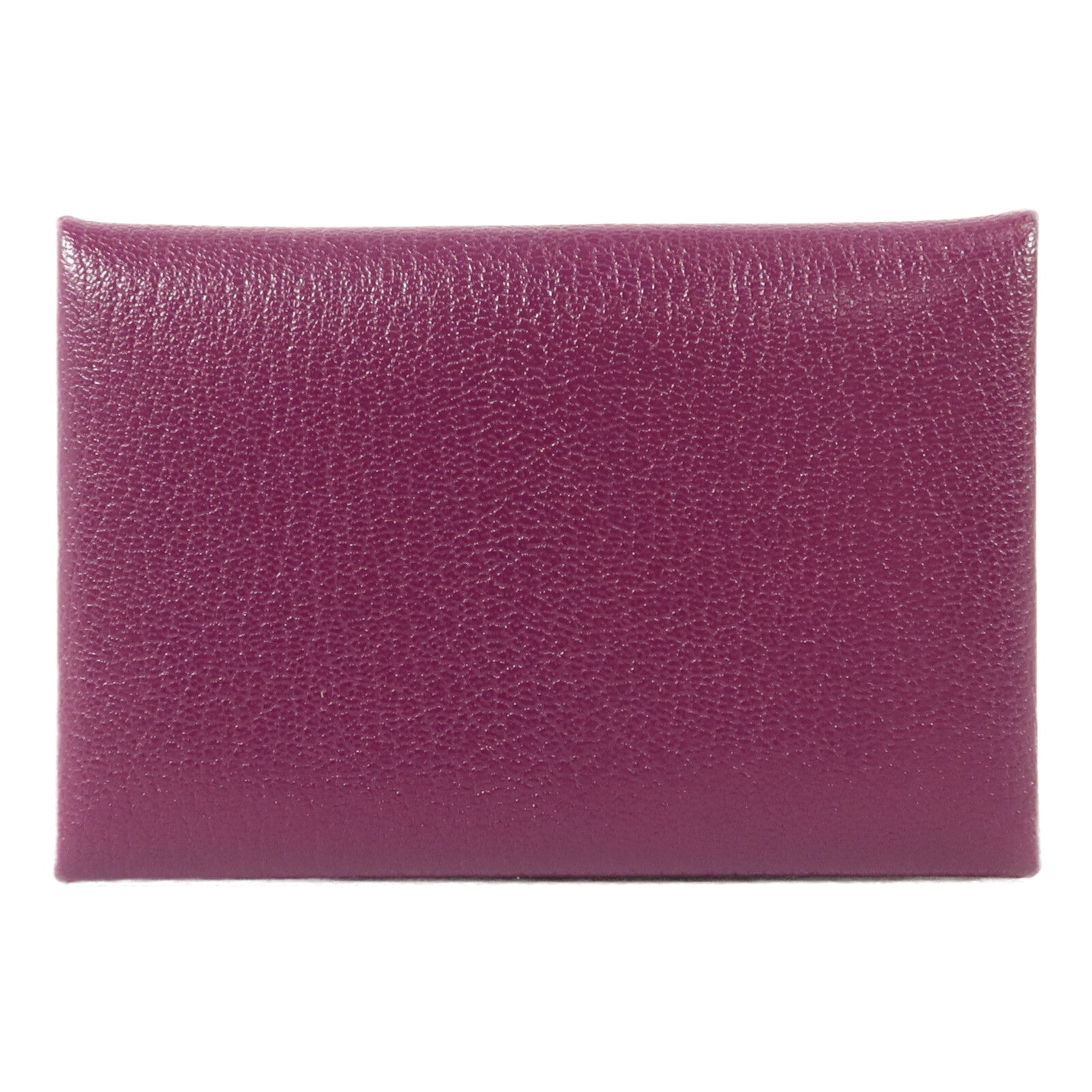 HERMES Chevre皮革Calvi Card Holder卡片套Anemone
