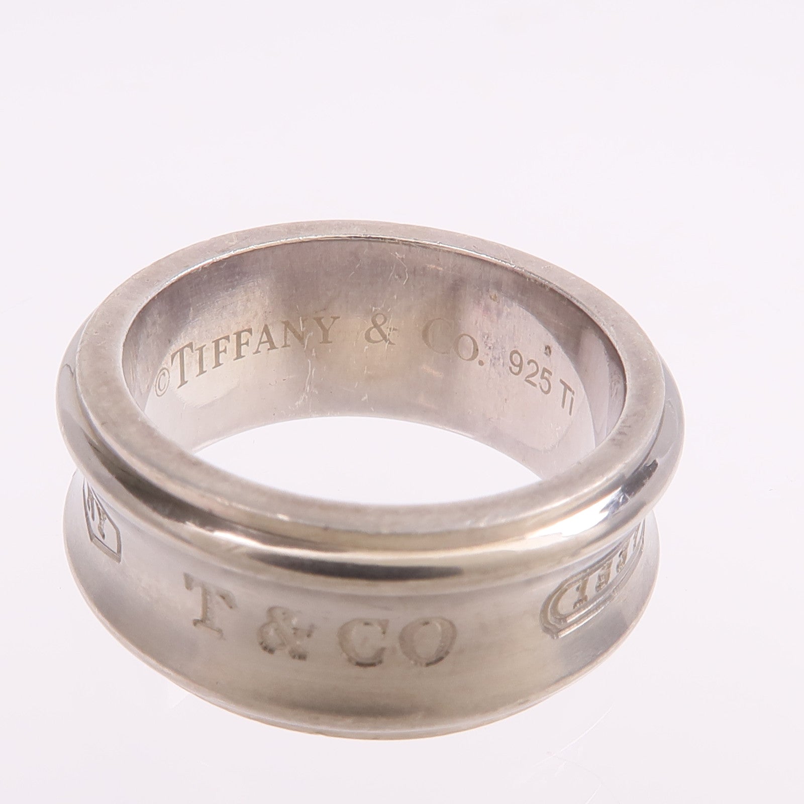 TIFFANY＆CO 925純銀/鈦1837 Ring戒指US#5.5