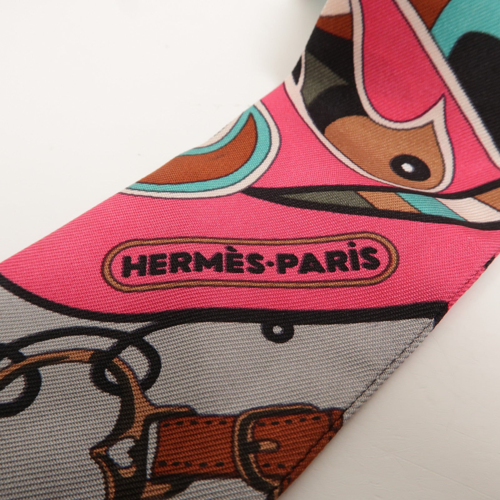 HERMES 絲質Twilly絲巾