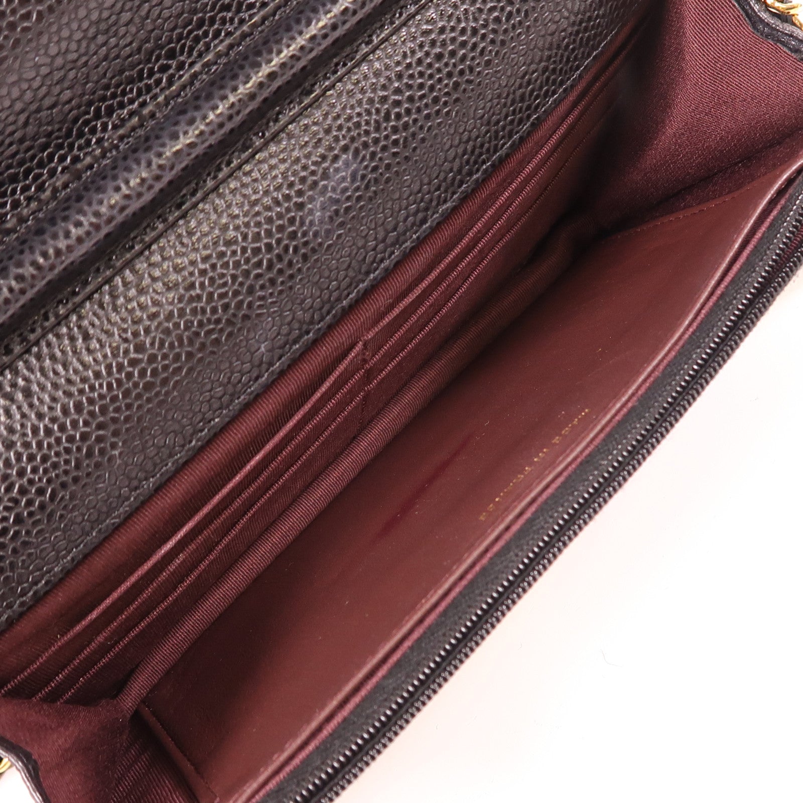 CHANEL 牛皮皮革WOC Wallet On Chain金扣鏈帶肩背袋