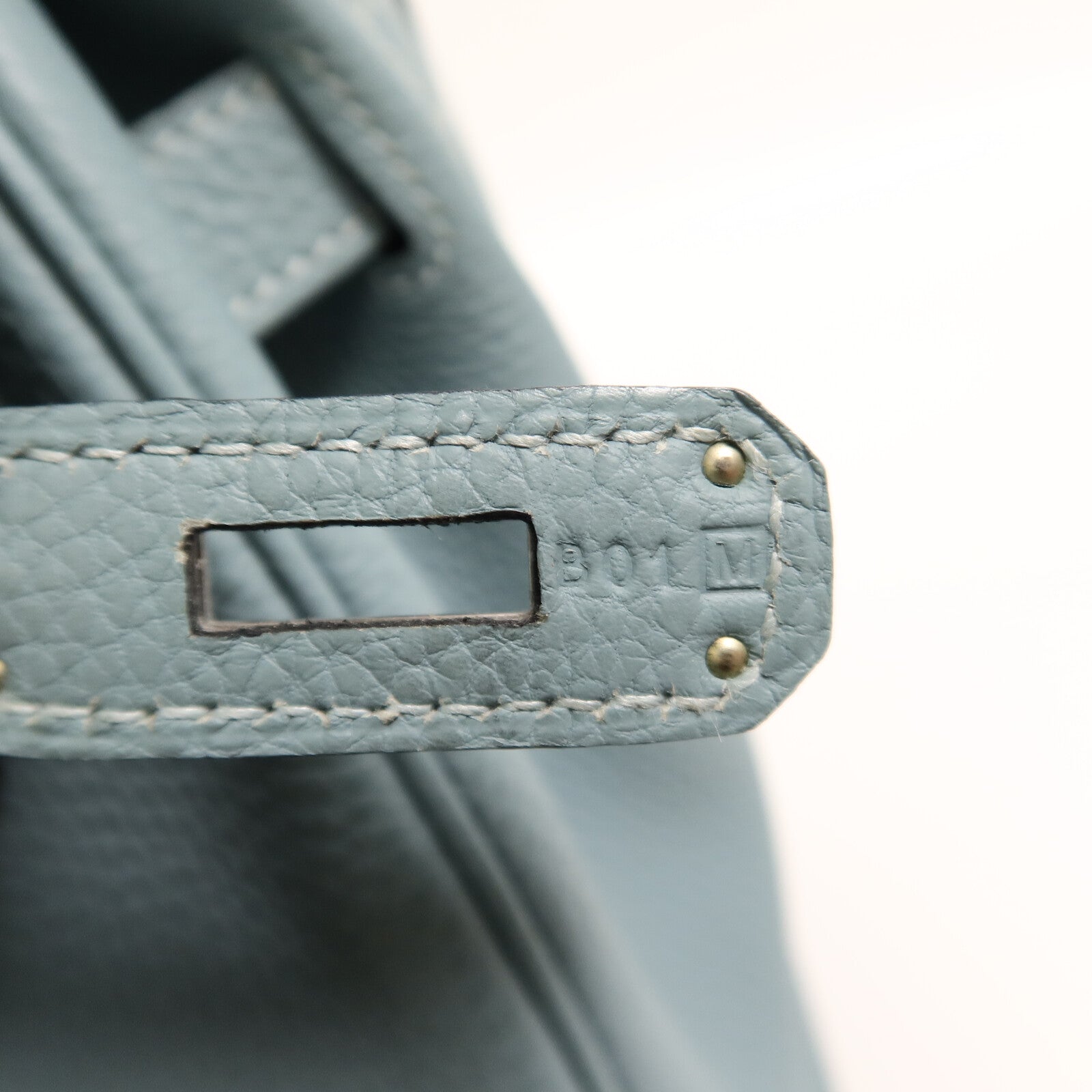 HERMES Togo皮革Birkin 30手挽袋Blue Ciel