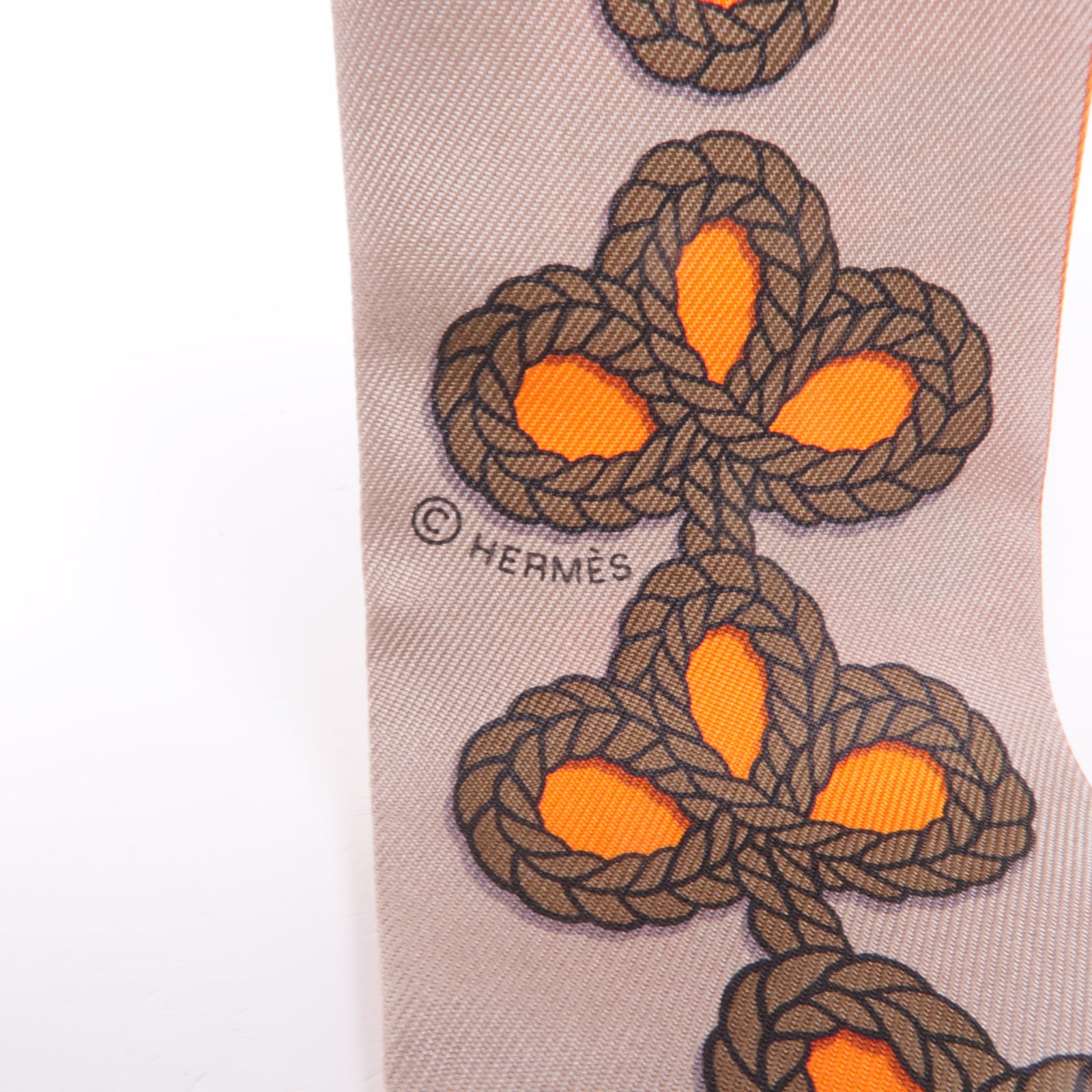 HERMES 絲質Twilly絲巾