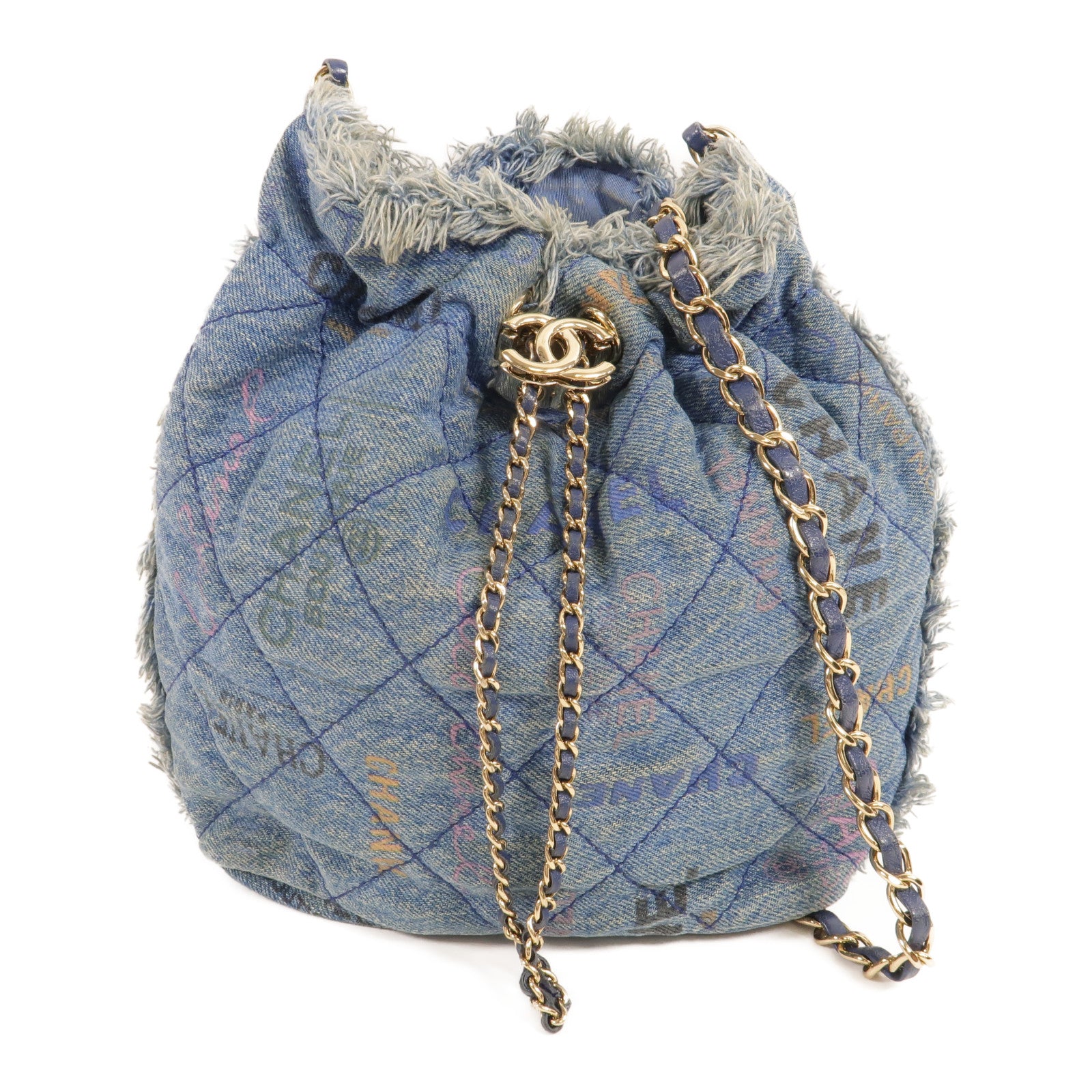 CHANEL Denim Bucket Bag肩背袋