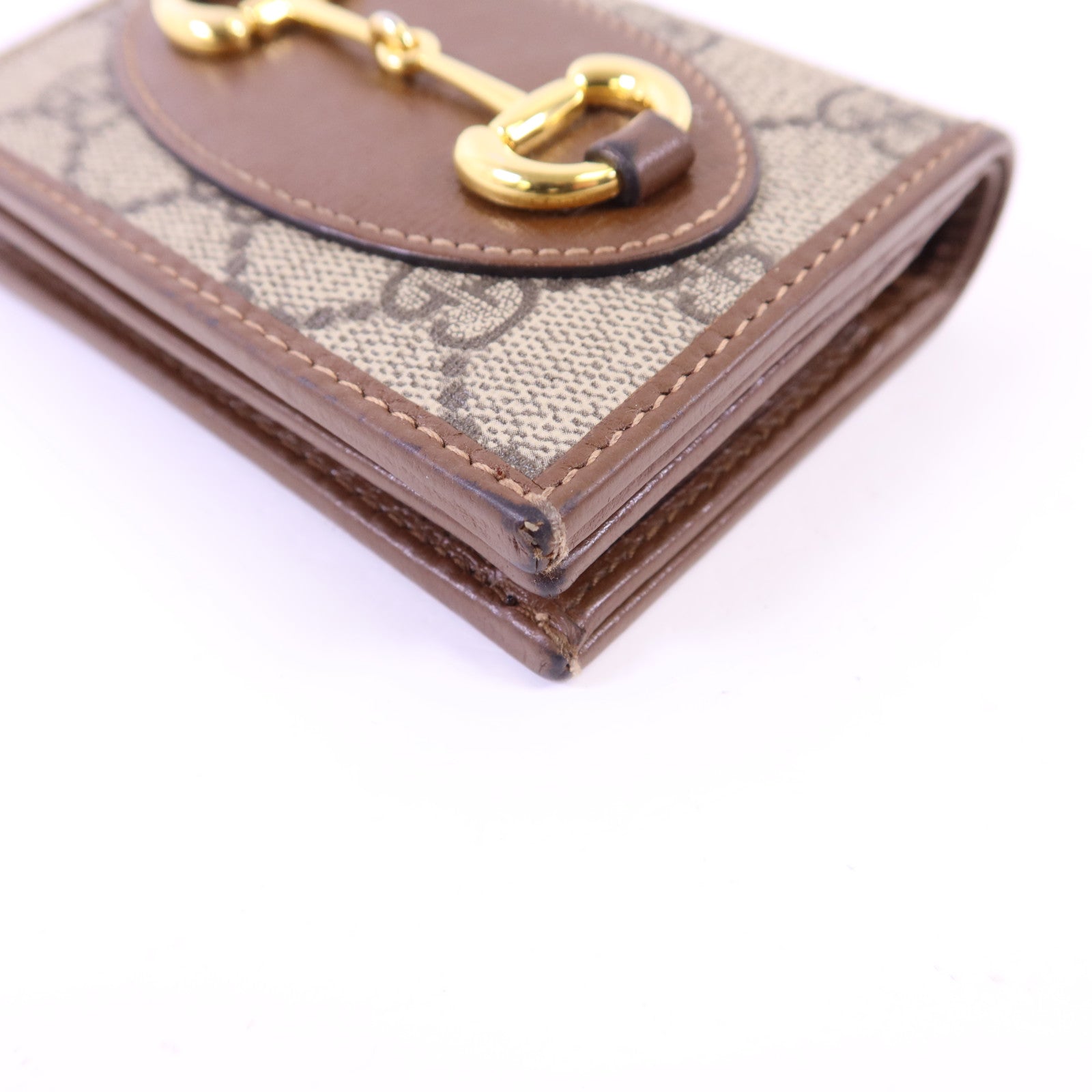 GUCCI 塗層帆布Wallet金扣錢包