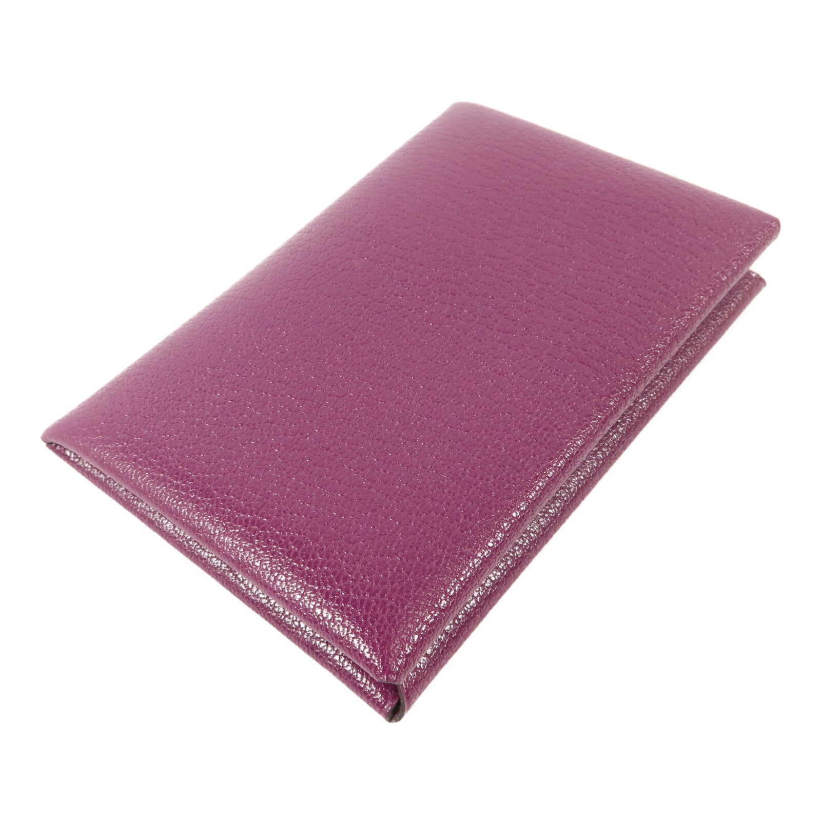 HERMES Chevre皮革Calvi Card Holder卡片套Anemone