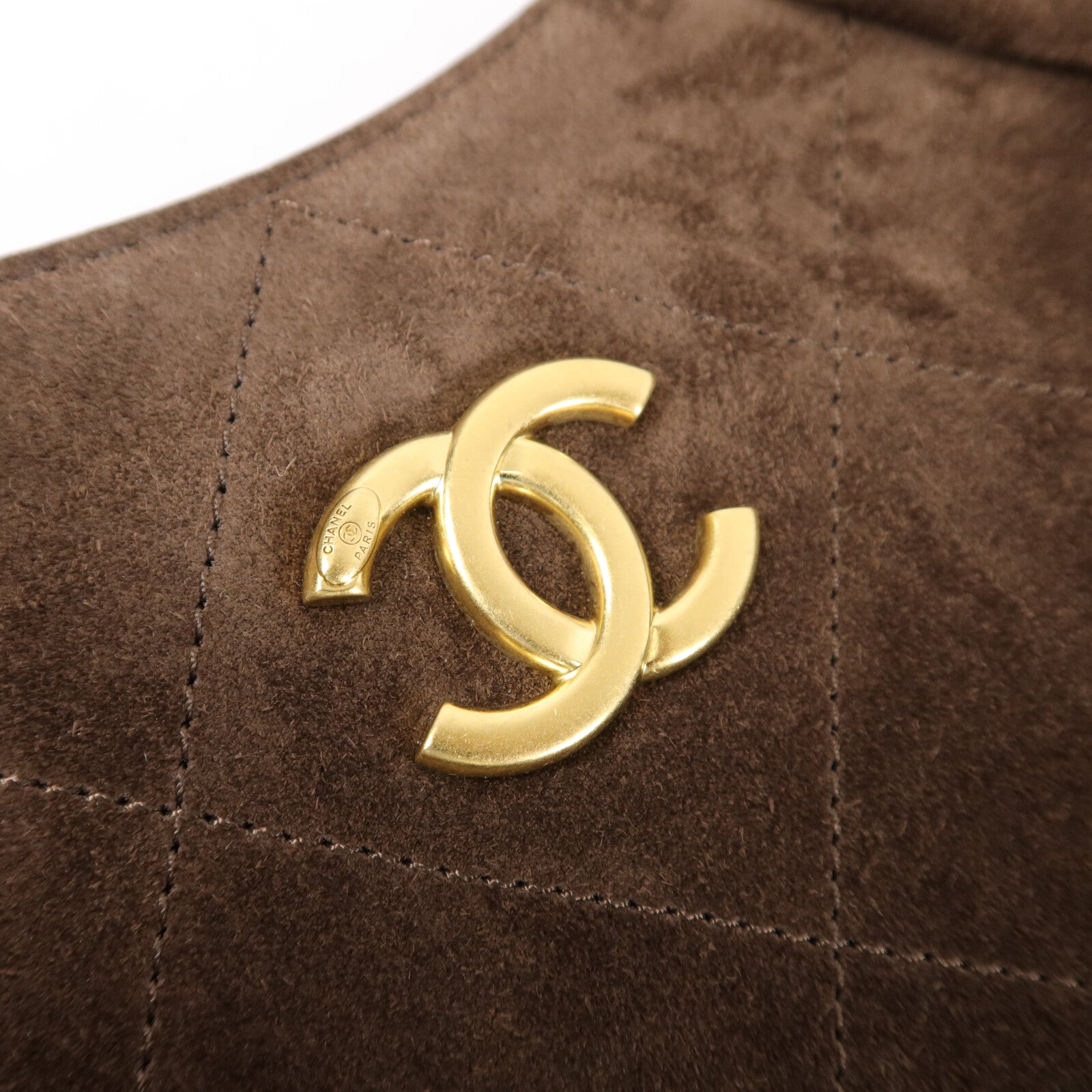 CHANEL 麂皮皮革Maxi Hobo Bag肩背袋