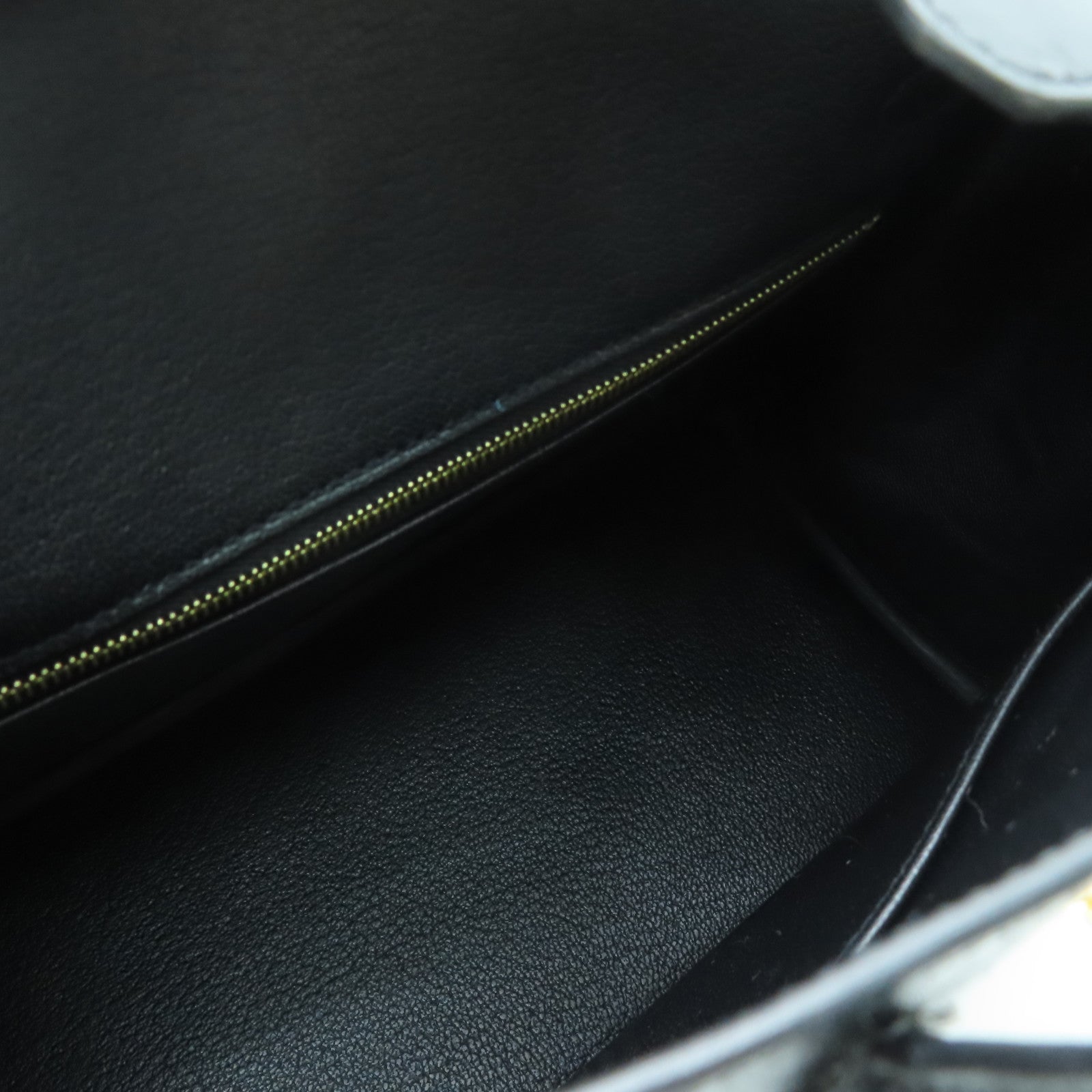 HERMES Ostrich皮革Birkin 25金扣手挽袋Noir/黑色