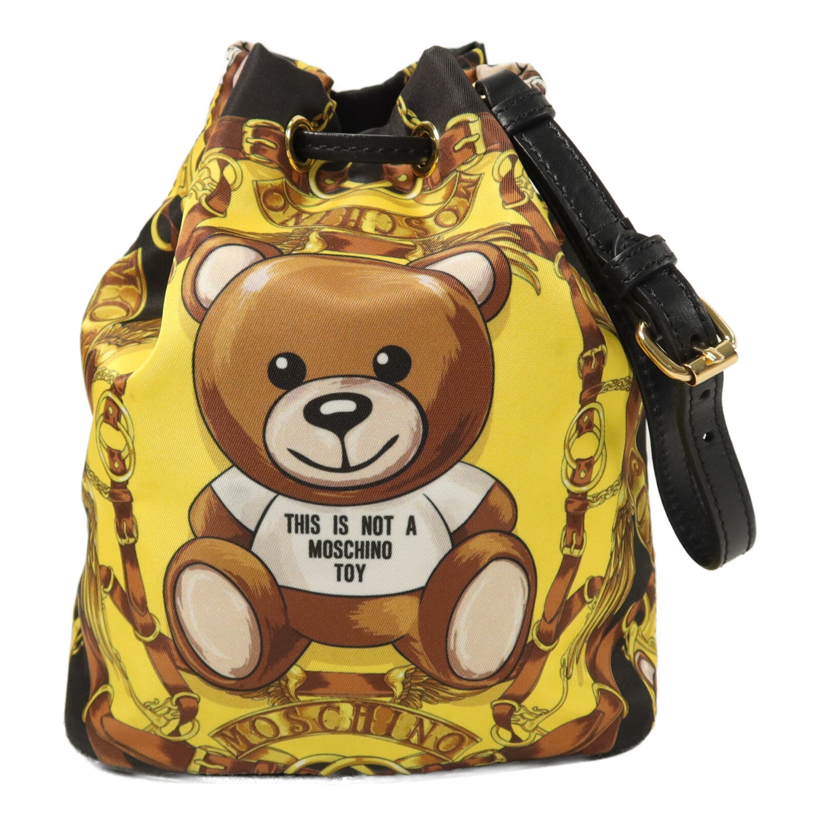 MOSCHINO 尼龍Teddy Bucket Bag肩背袋