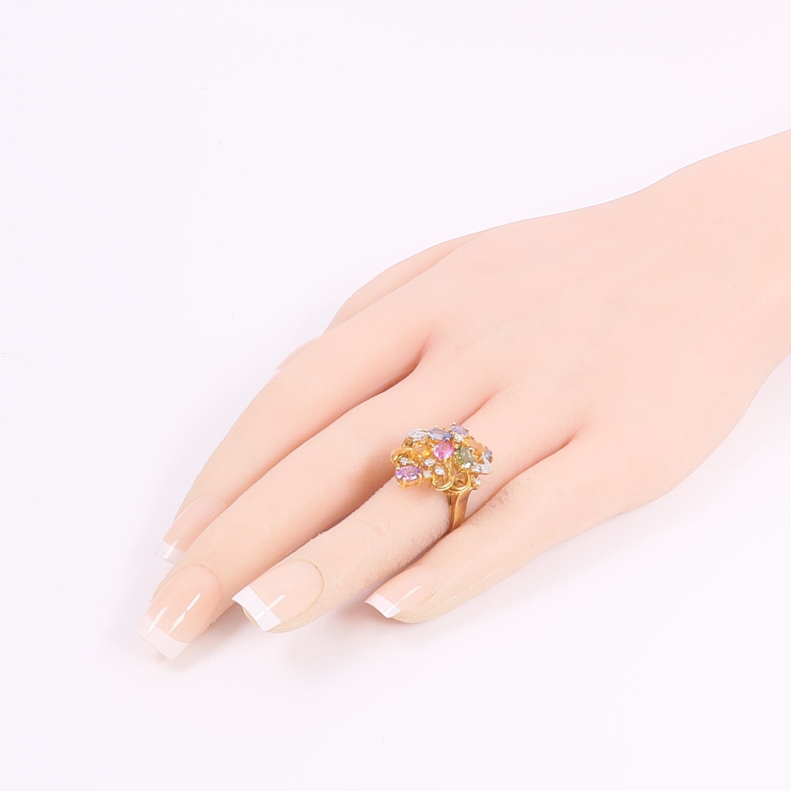 JEWELRY 18K黃金/白金Color Stone Ring彩色寶石戒指