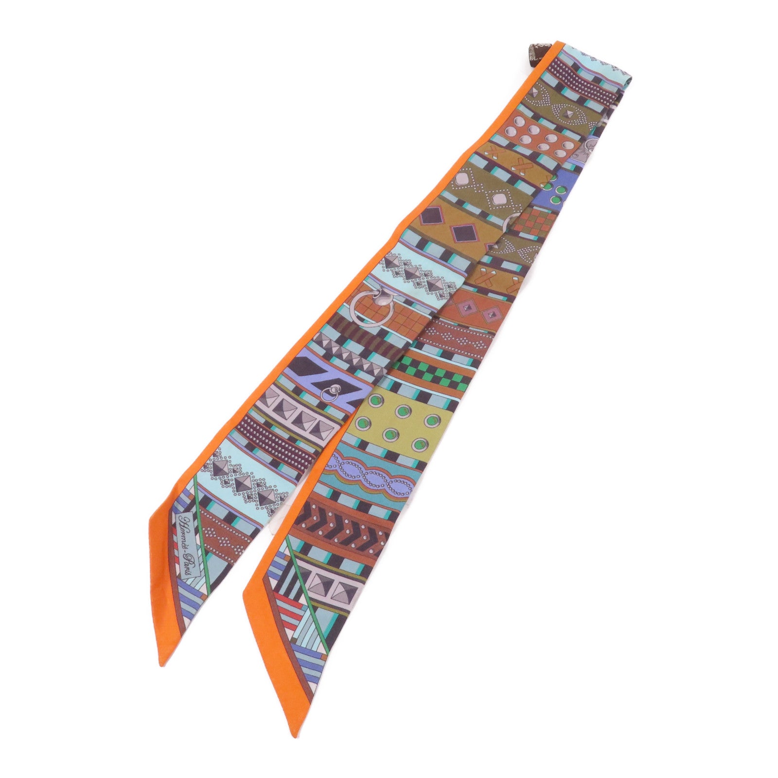 HERMES 絲質Twilly絲巾