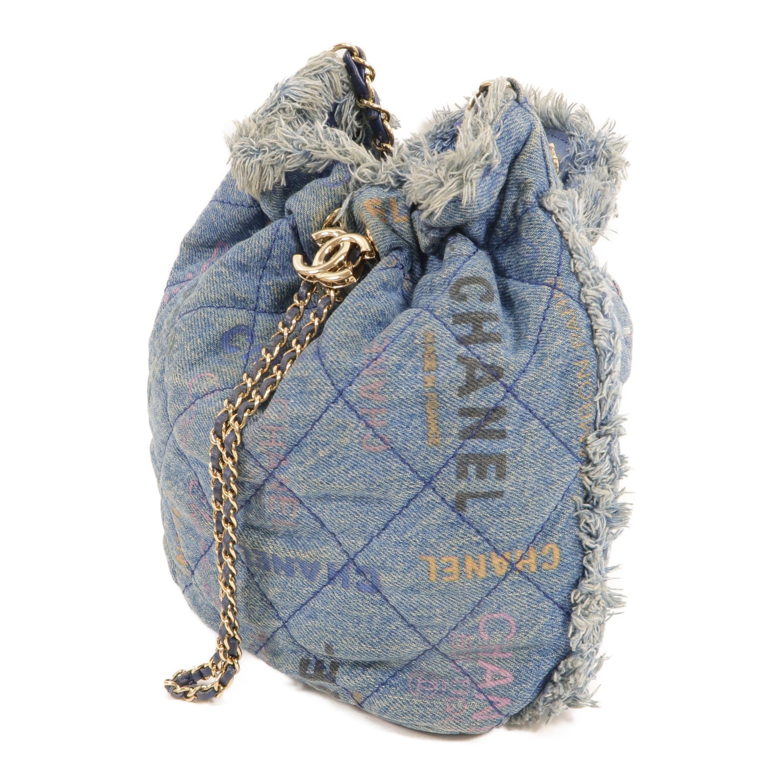 CHANEL Denim Bucket Bag肩背袋