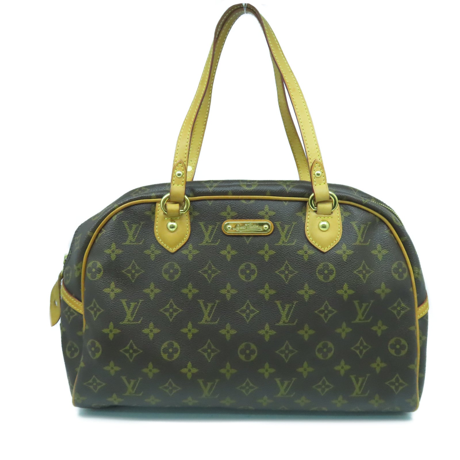 LOUIS VUITTON 【激減優惠】Monogram Montorgueil PM金扣肩背袋啡色