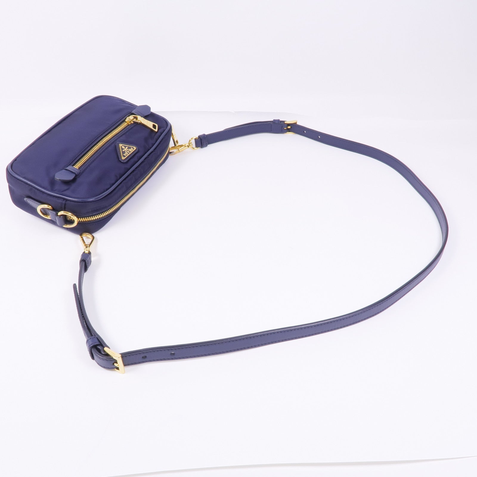 PRADA 尼龍Shoulder Bag金扣肩背袋