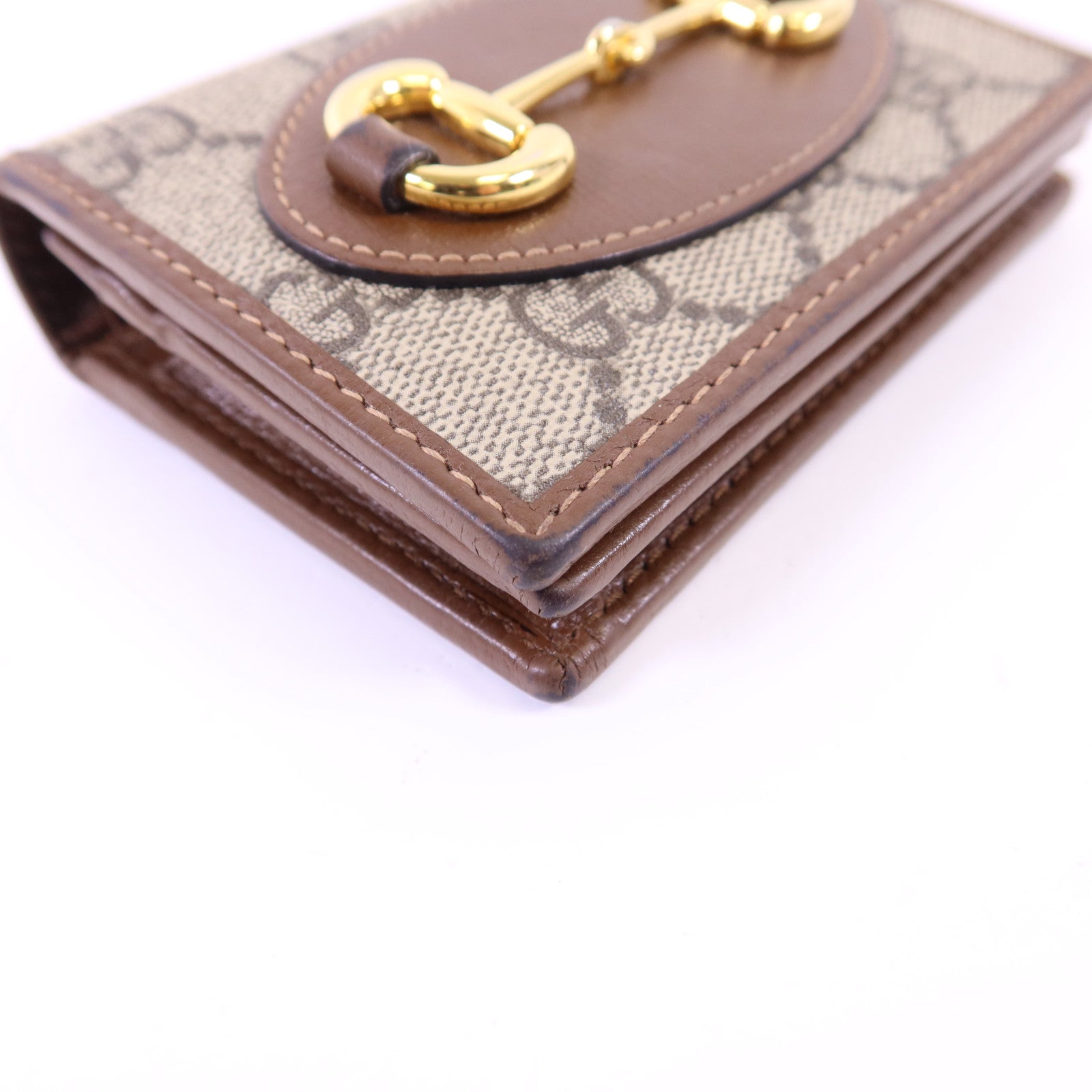 GUCCI 塗層帆布Wallet金扣錢包