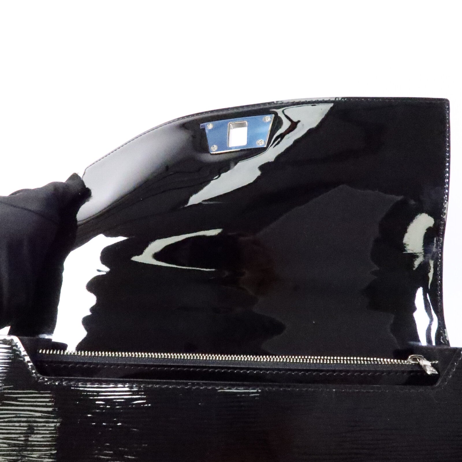 LOUIS VUITTON Epi Sevigne GM銀扣手挽肩背兩用袋