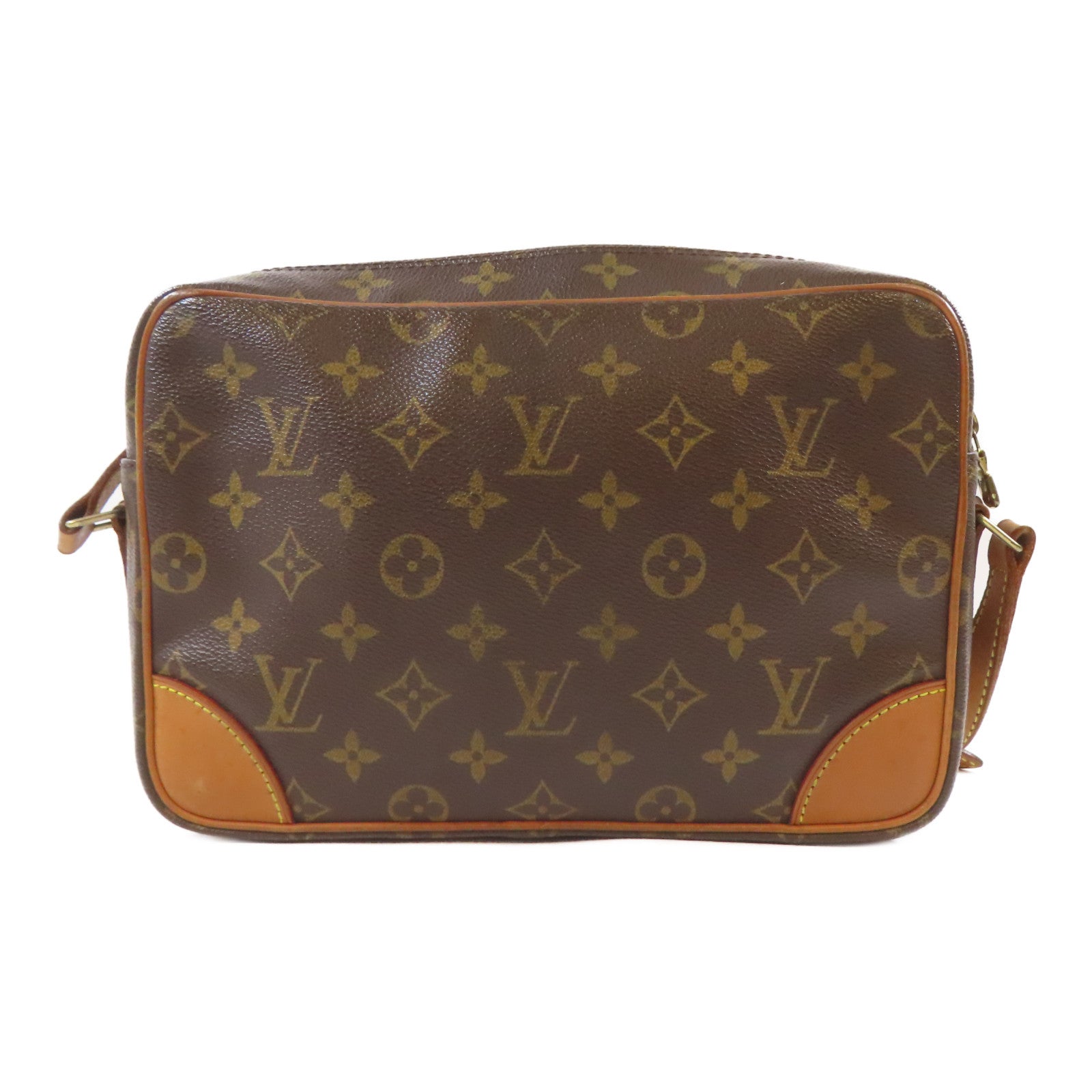LOUIS VUITTON Monogram Trocadero 27金扣肩背袋啡色