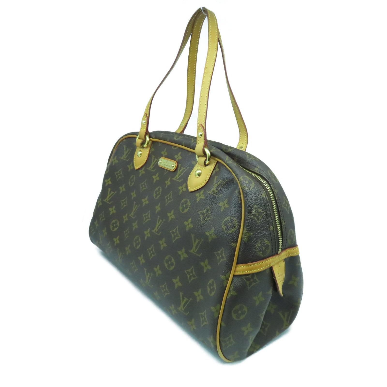 LOUIS VUITTON 【激減優惠】Monogram Montorgueil PM金扣肩背袋啡色