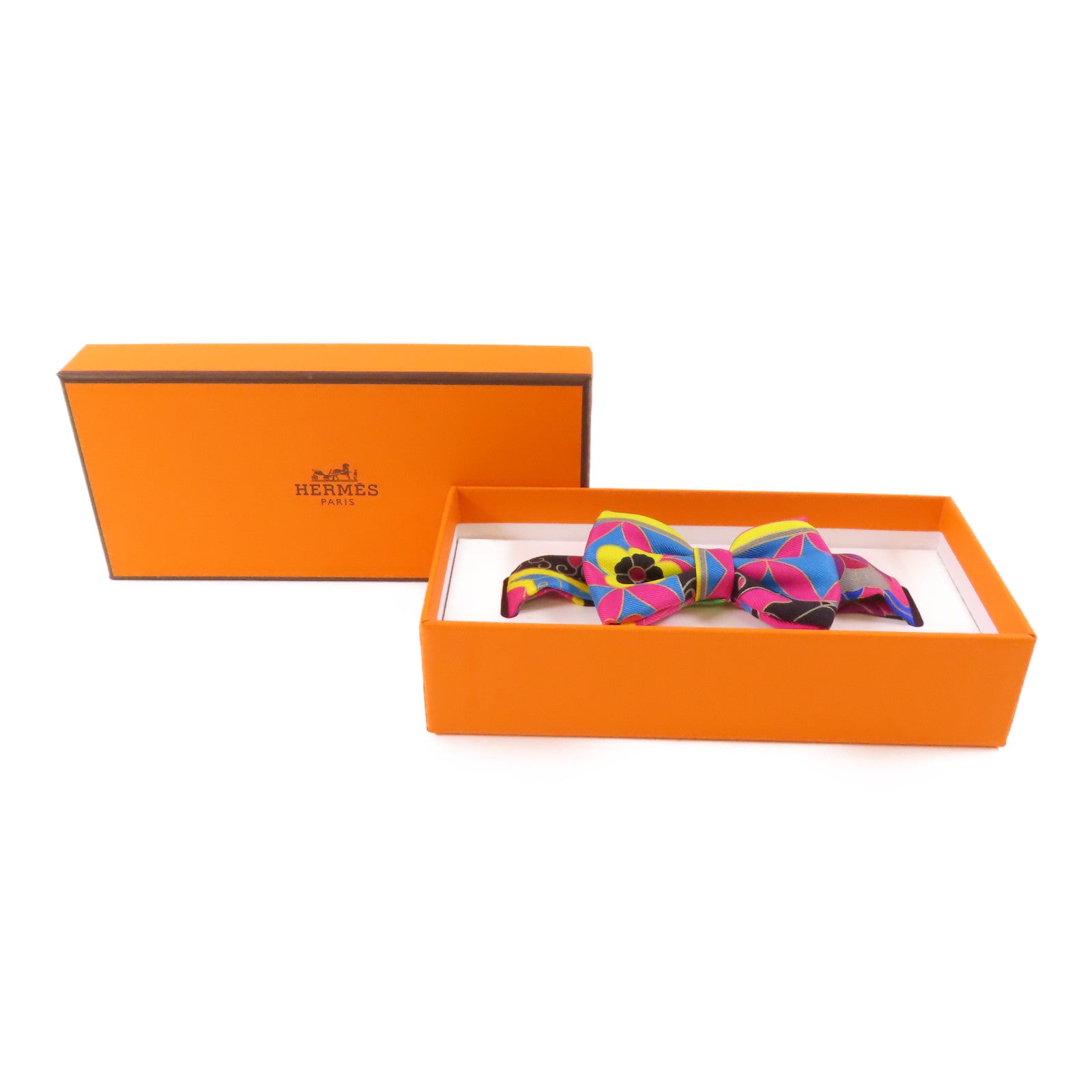 HERMES Bow Tie Silk Multicolor