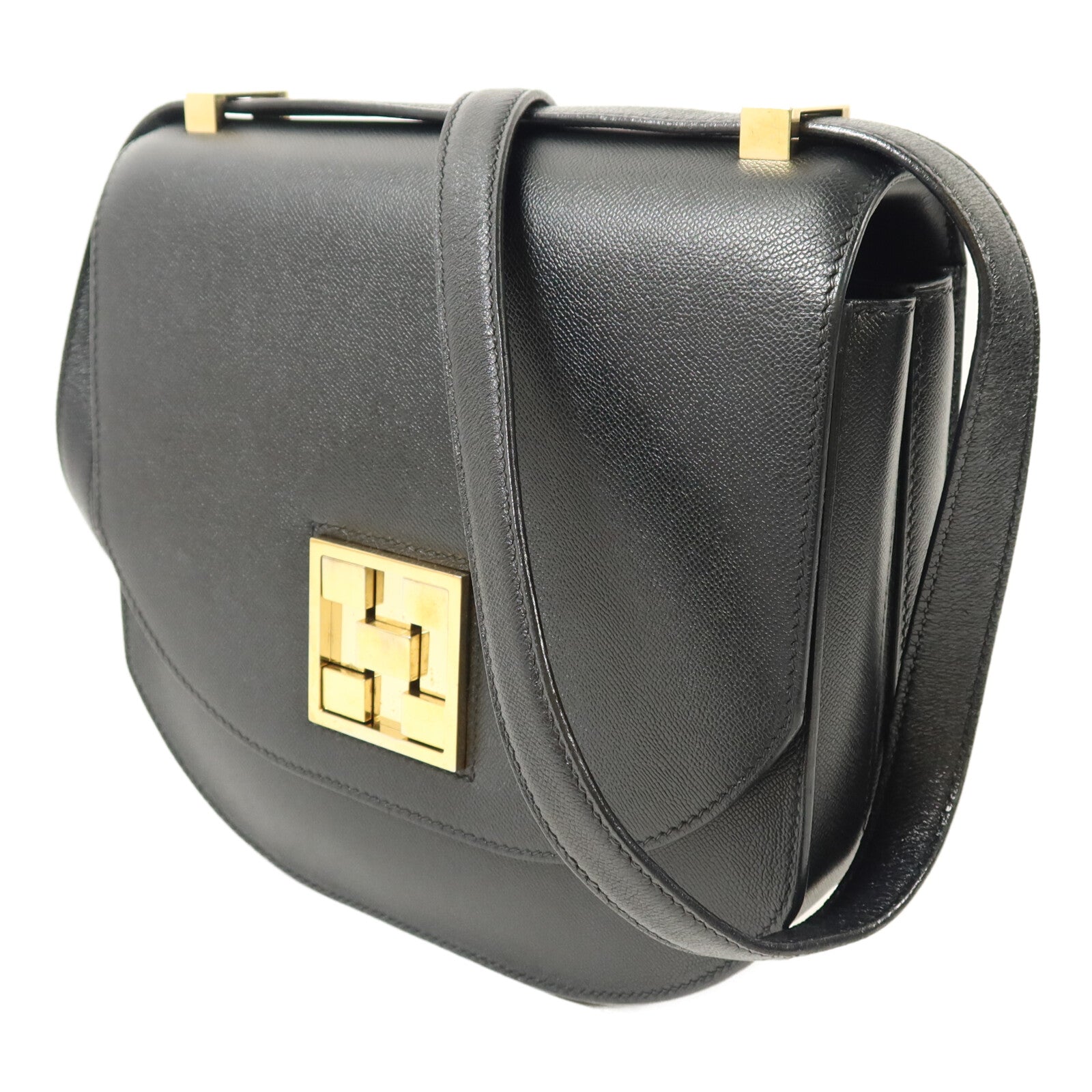HERMES Epsom皮革Mosaique Au 24-21肩背袋Noir