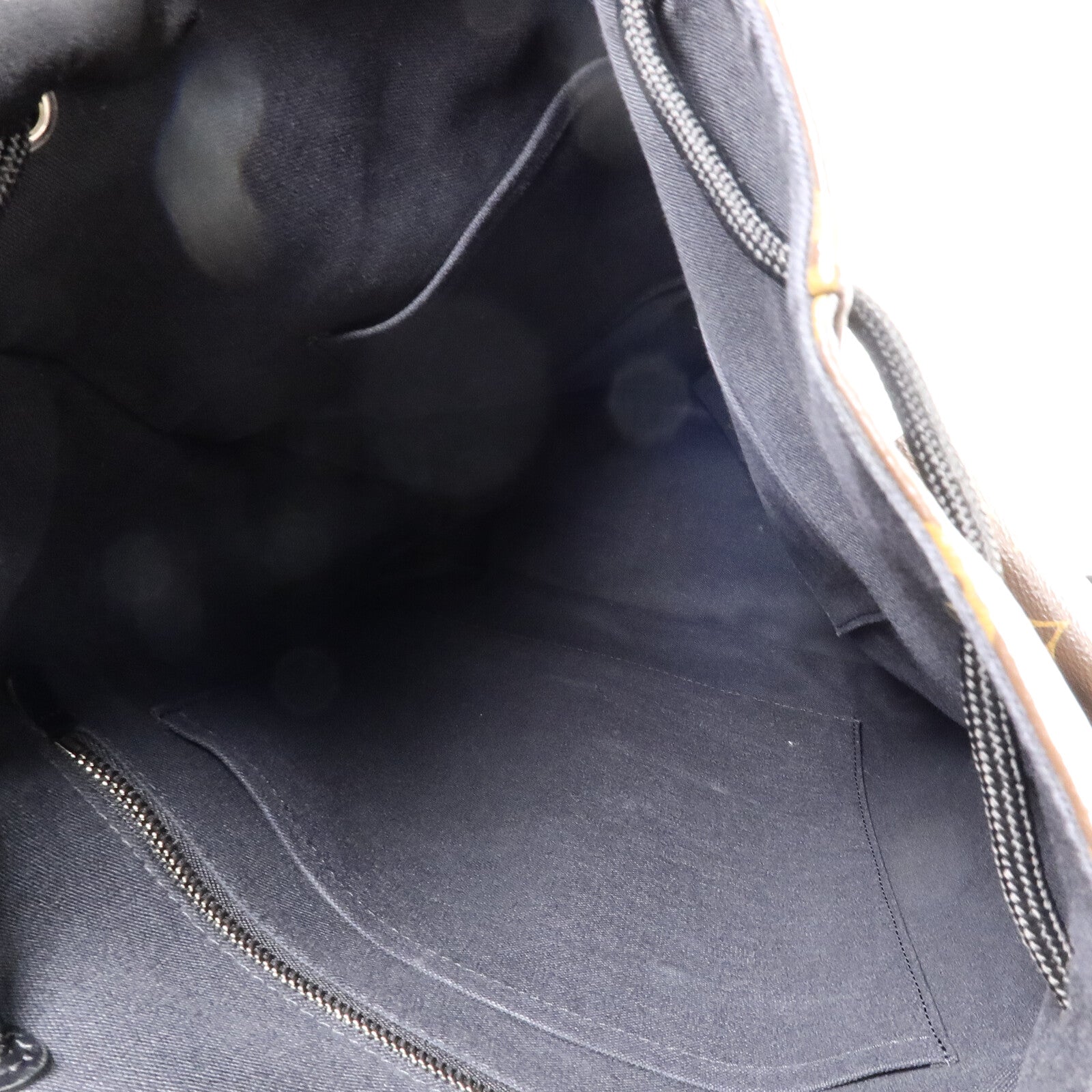 LOUIS VUITTON Monogram Macassar Christopher MM銀扣背包
