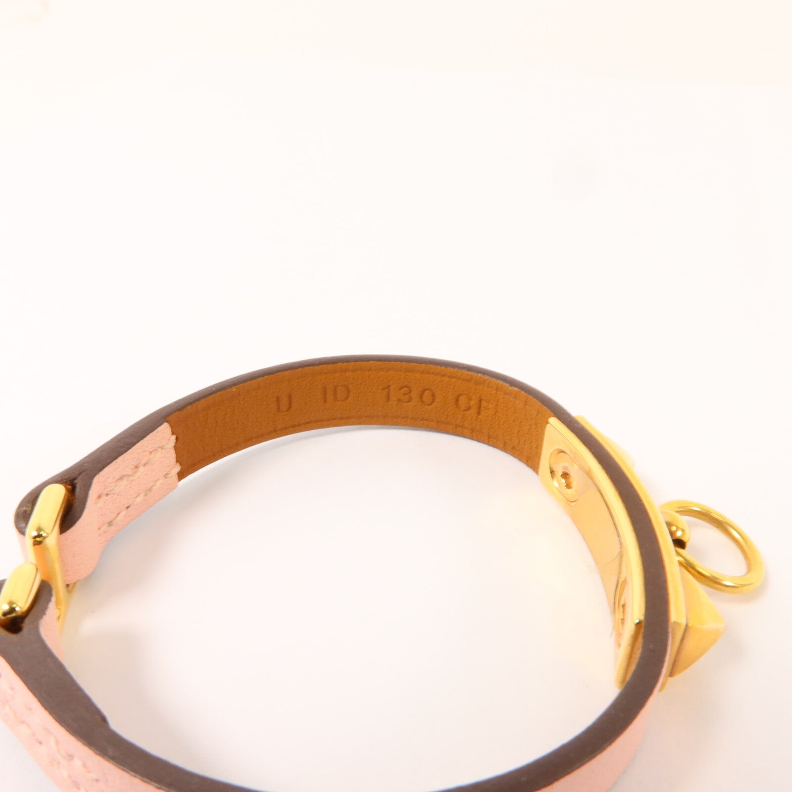 HERMES 【激減優惠】Swift皮革Rivale Mini手鐲Mauve Sylvestre