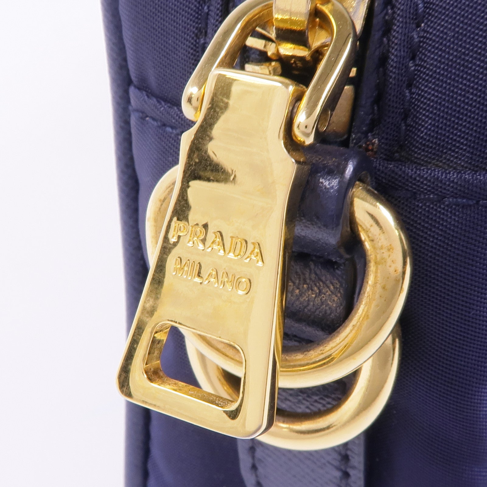 PRADA 尼龍Shoulder Bag金扣肩背袋
