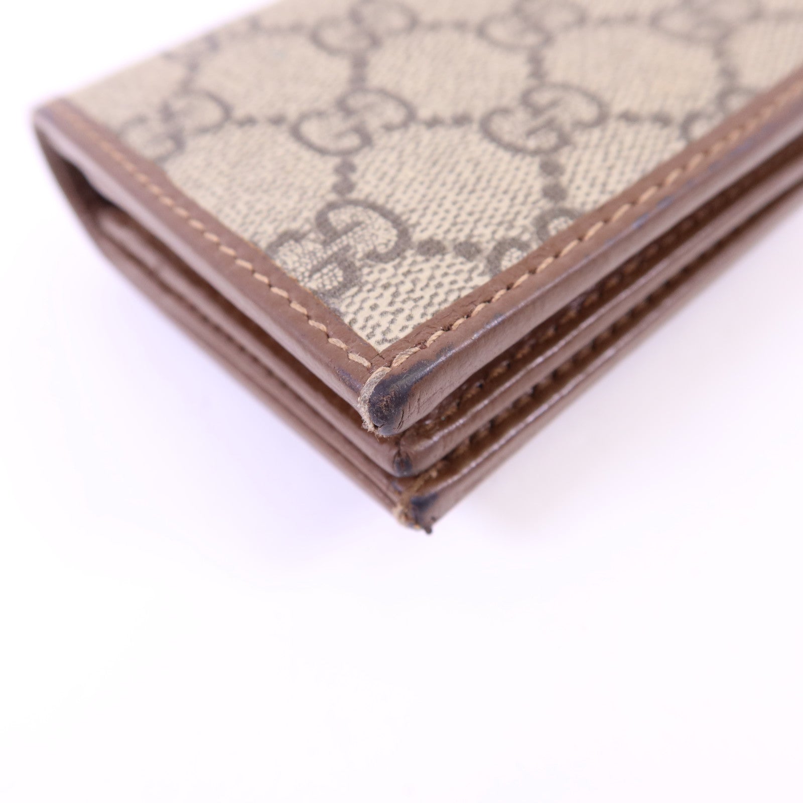 GUCCI 塗層帆布Wallet金扣錢包
