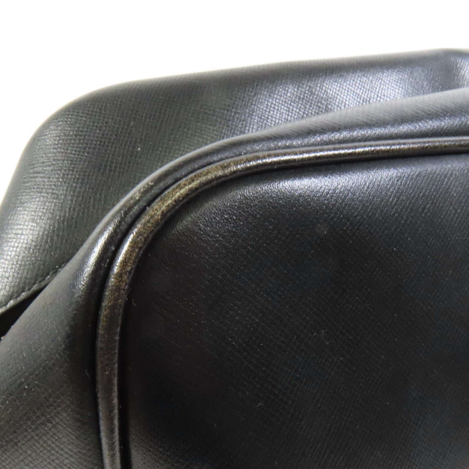 PRADA 牛皮皮革Briefcase銀扣手挽袋