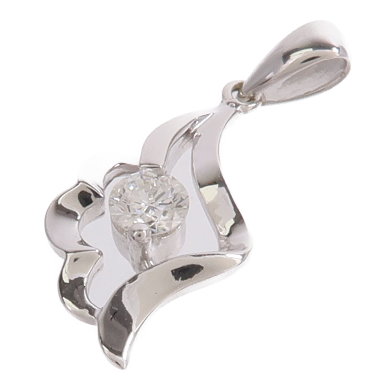 JEWELRY 18K白金Diamond Pendant Top鑽石吊墜