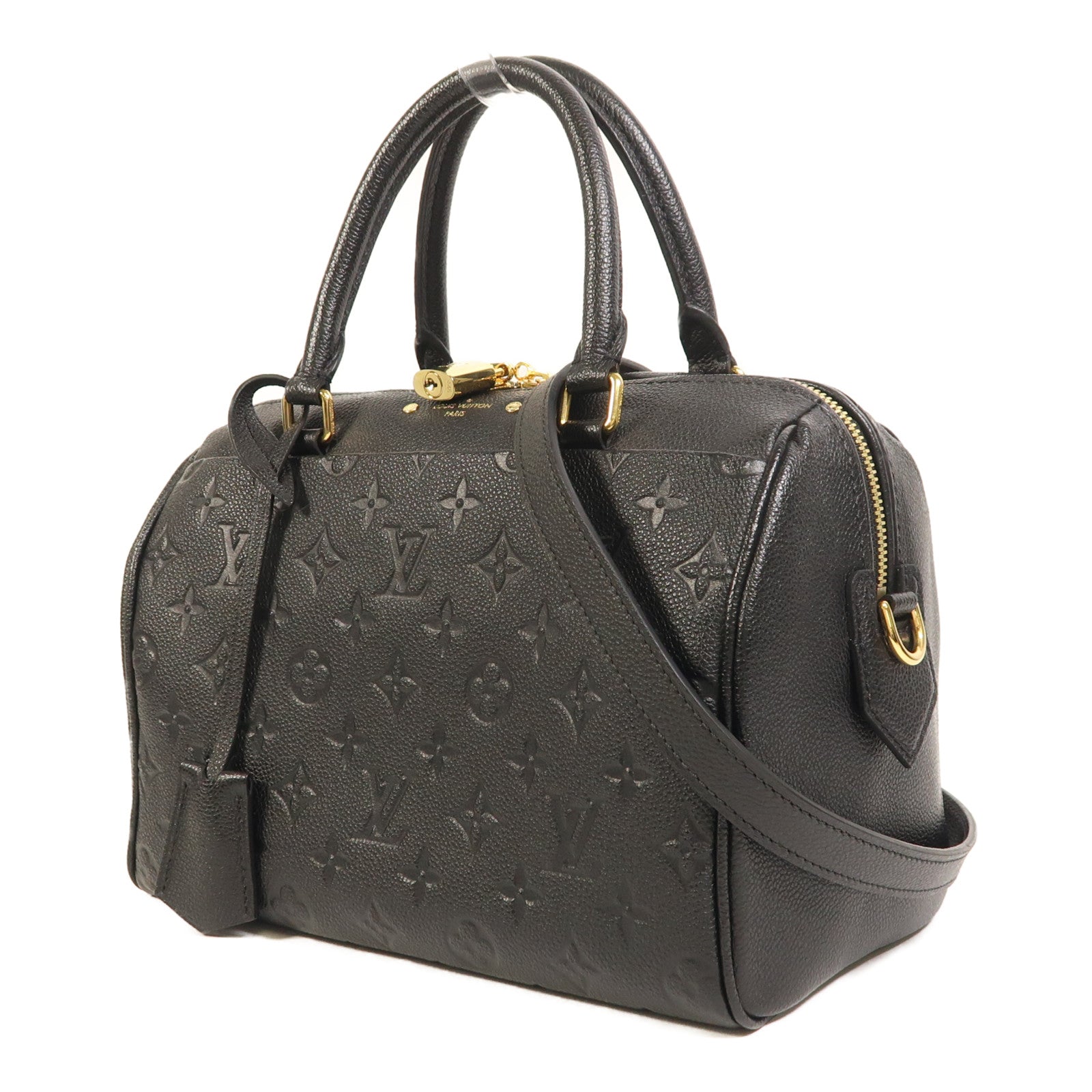 LOUIS VUITTON Monogram Empreinte Speedy Bandouliere金扣手挽肩背兩用袋