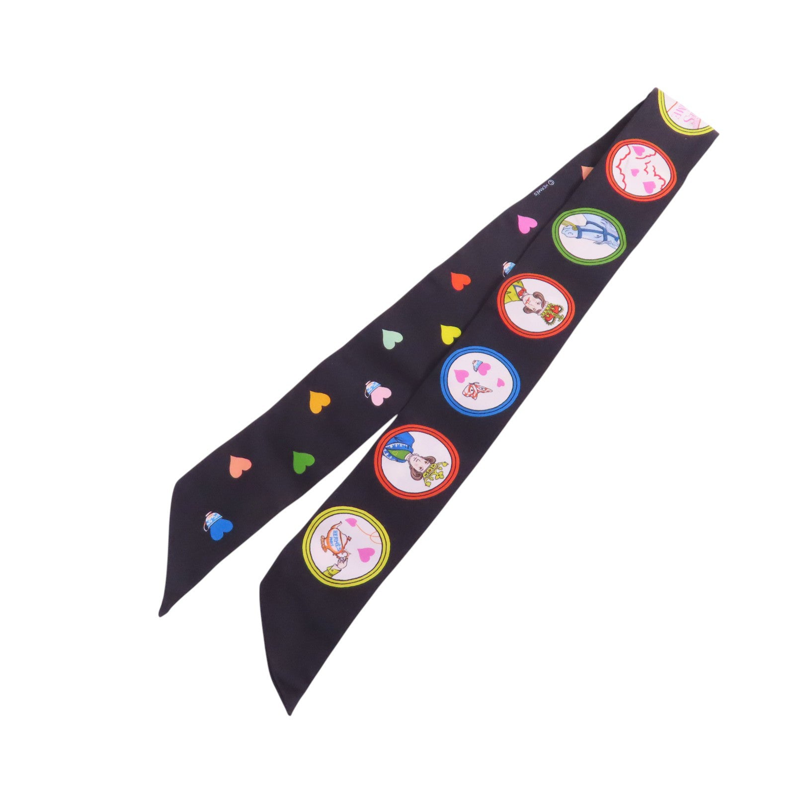 HERMES 絲質Twilly Scarf絲巾