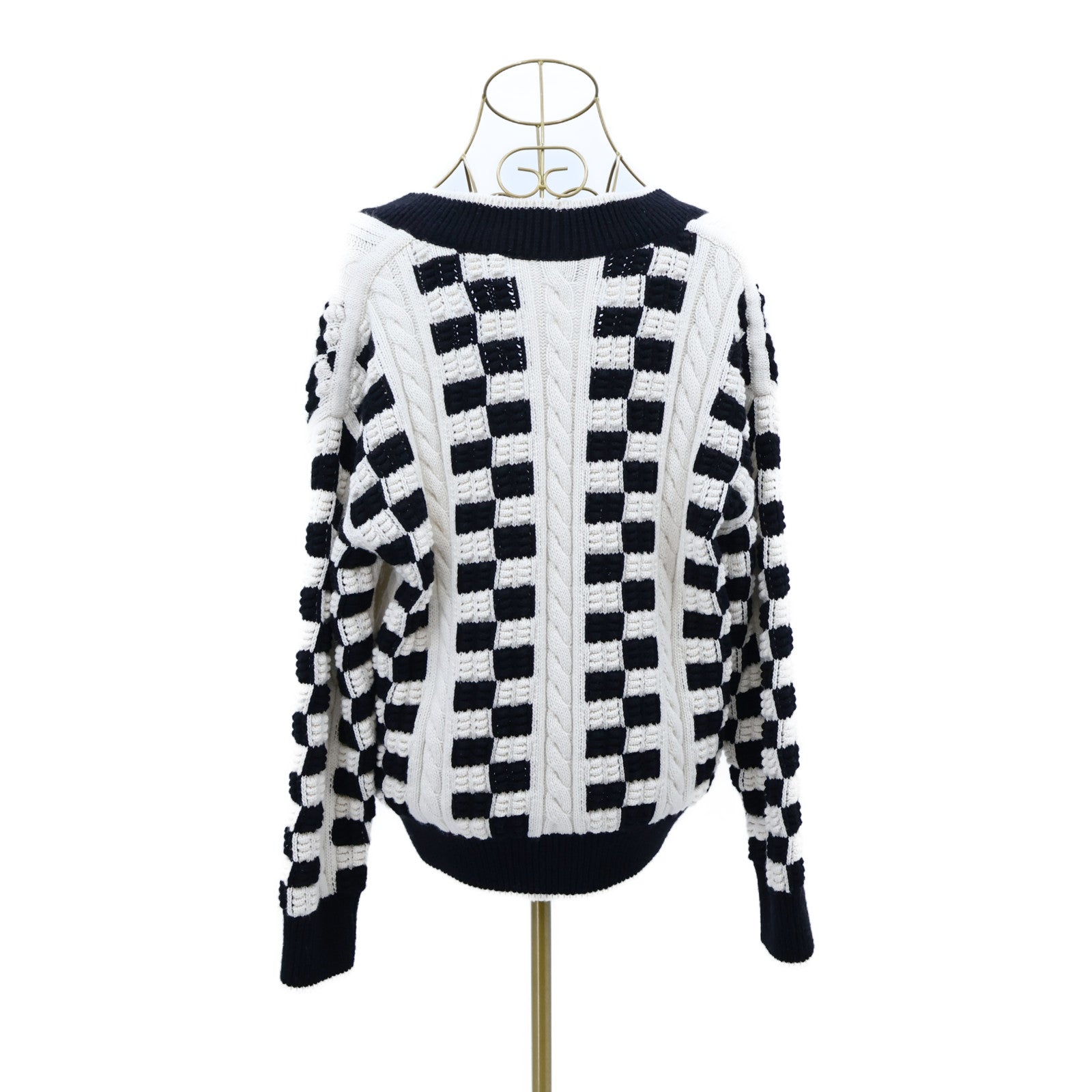 CHANEL Cashmere/Polyamide Coco button Knit Sweater針織