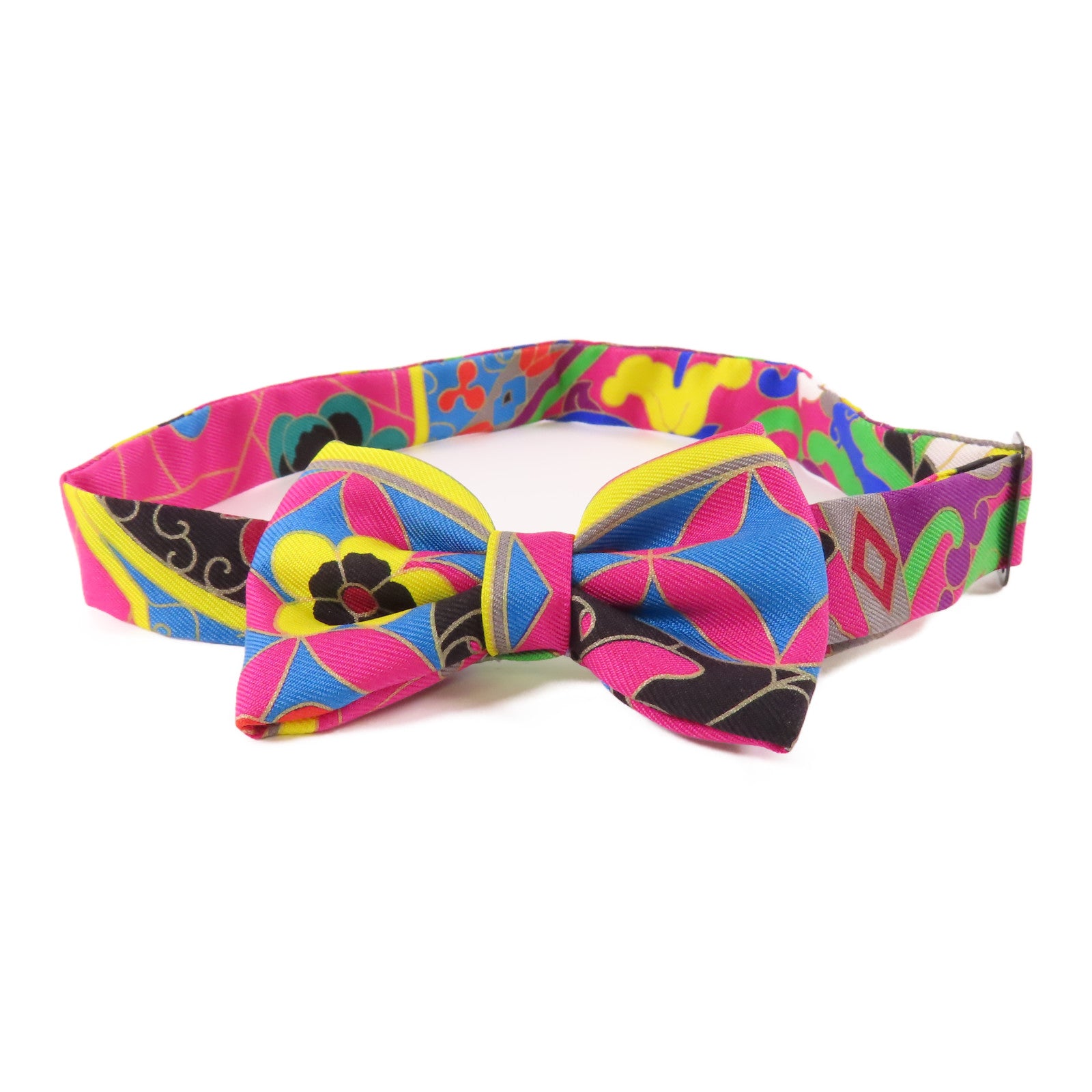 HERMES Bow Tie Silk Multicolor