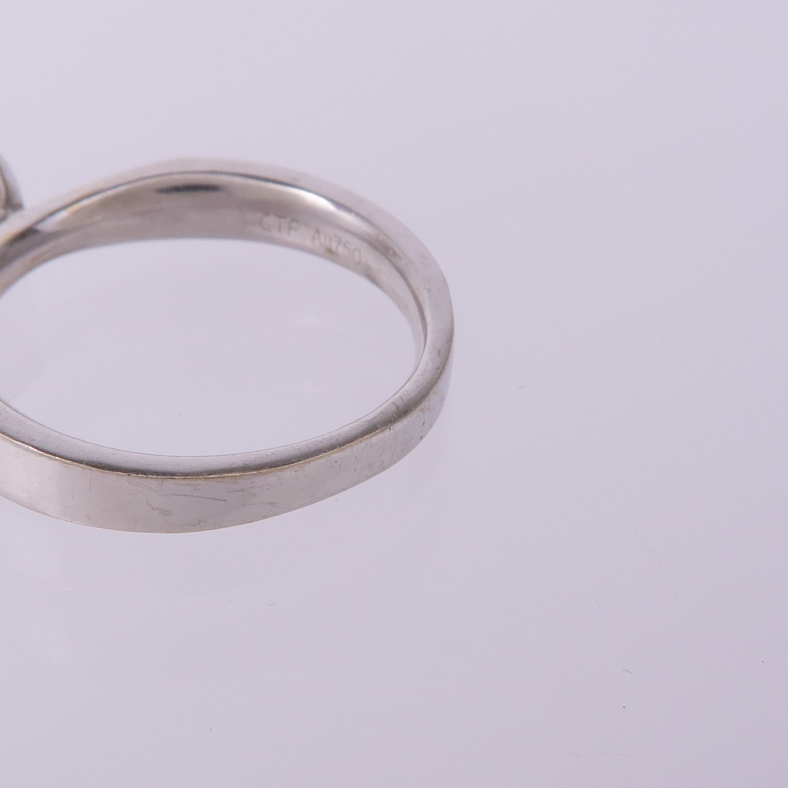 JEWELRY 18K白金Forevermark Diamond Ring鑽石戒指US#5.75