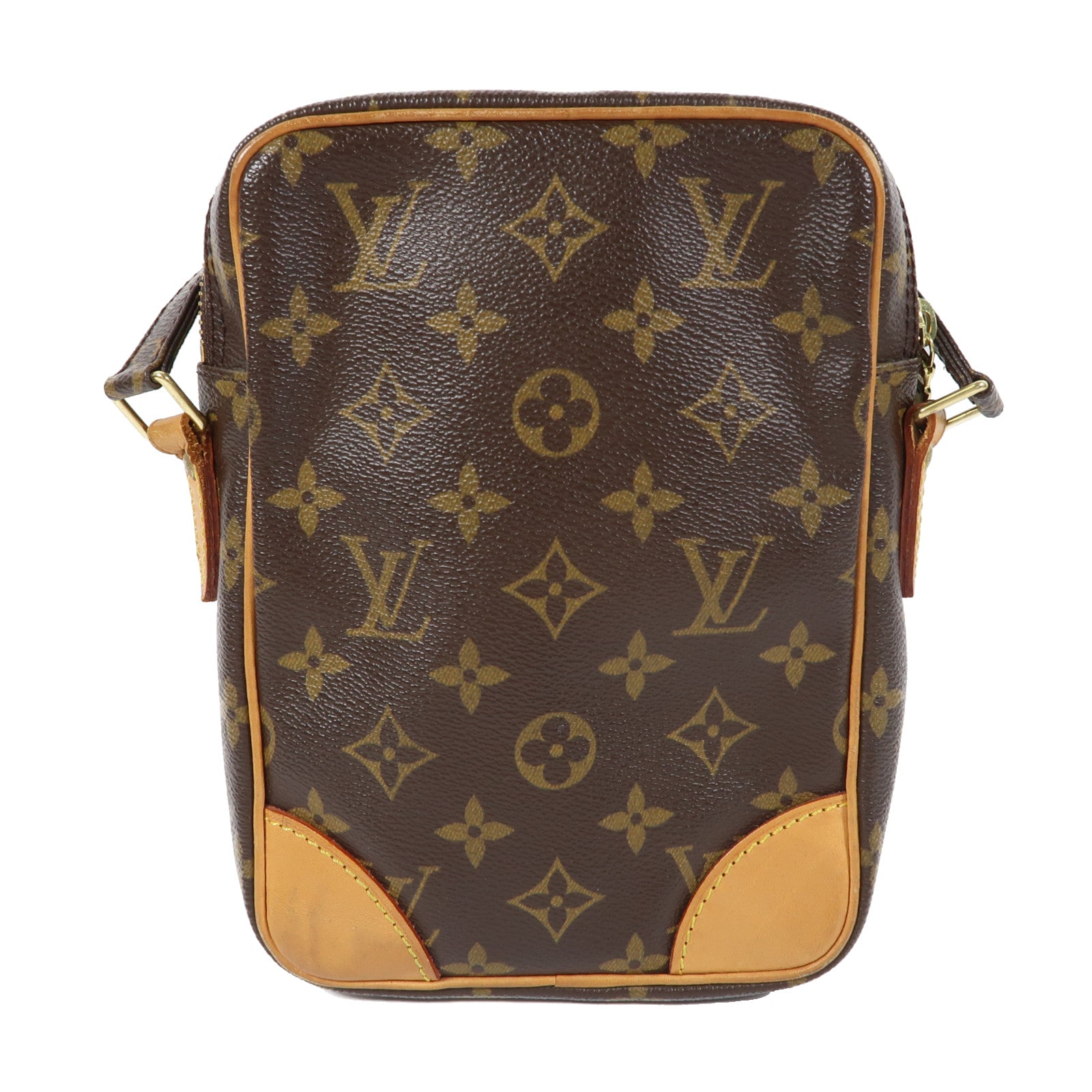 LOUIS VUITTON Monogram Danube金扣肩背袋啡色