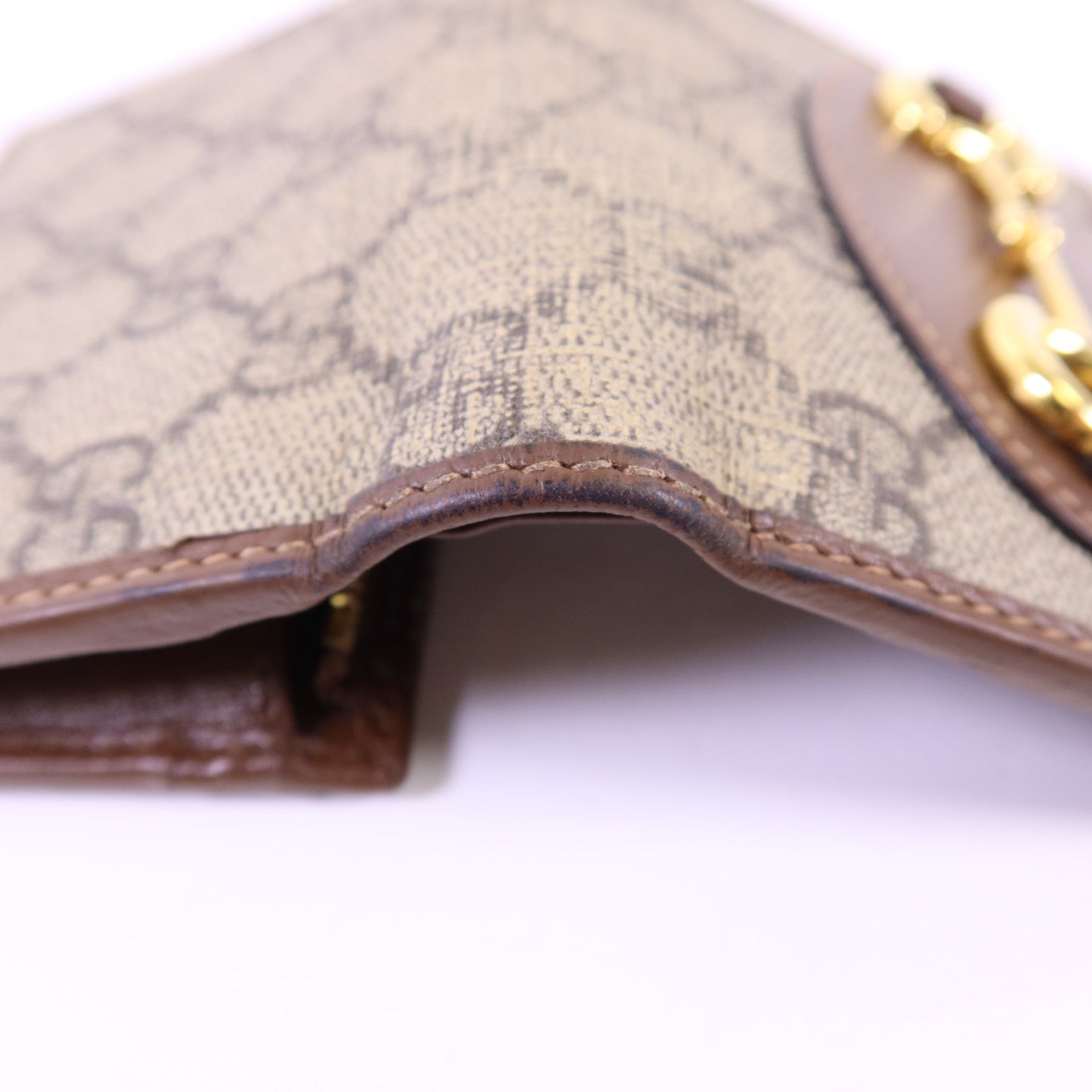GUCCI 塗層帆布Wallet金扣錢包