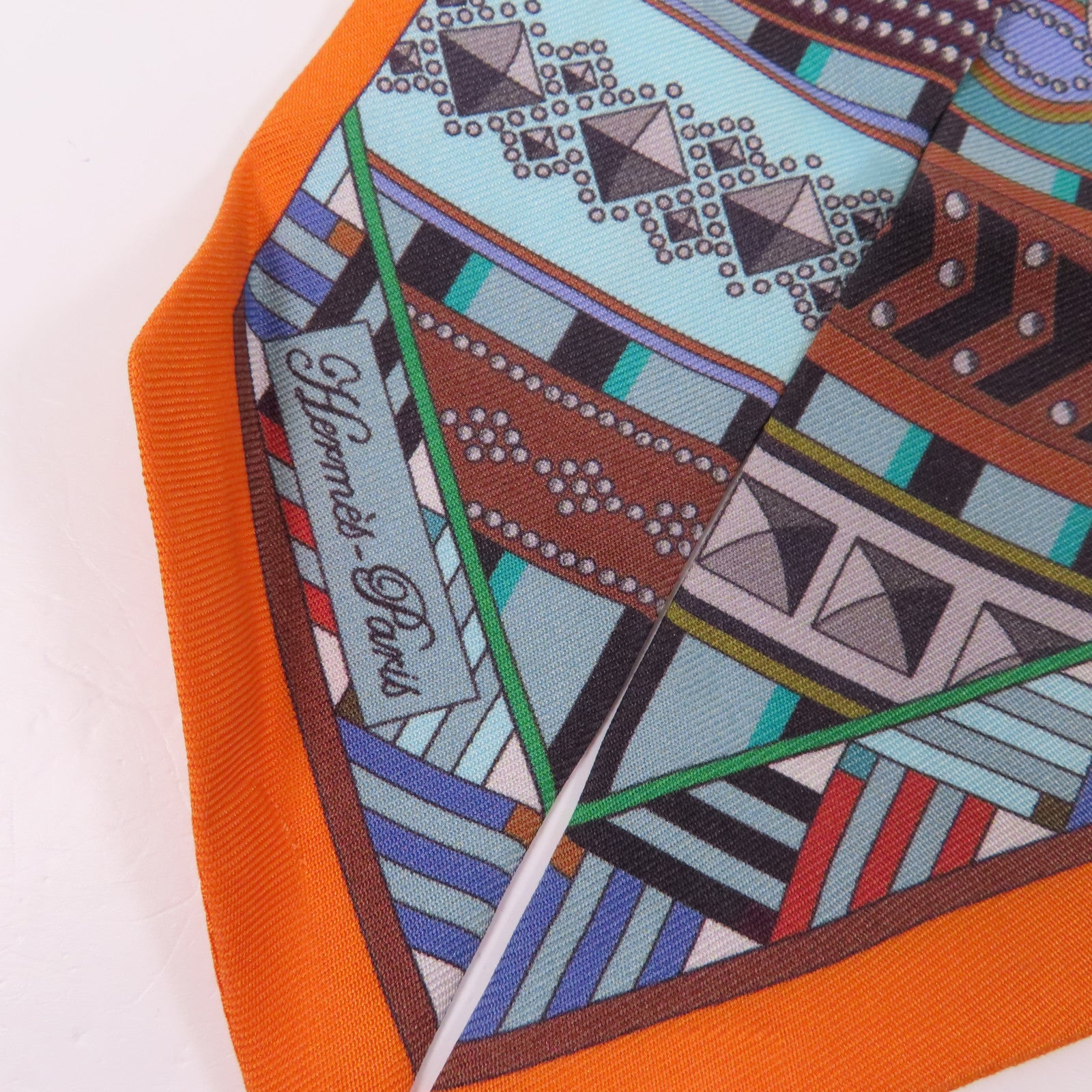 HERMES 絲質Twilly絲巾
