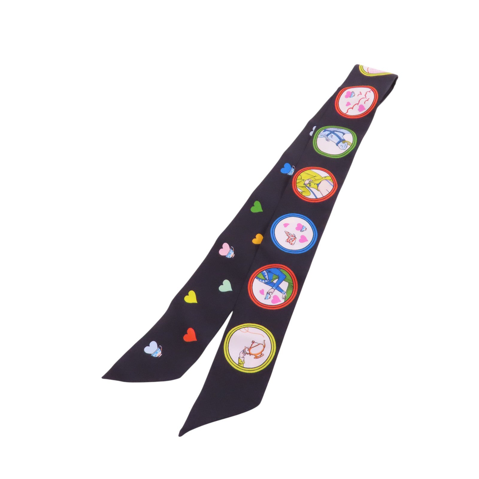 HERMES 絲質Twilly Scarf絲巾