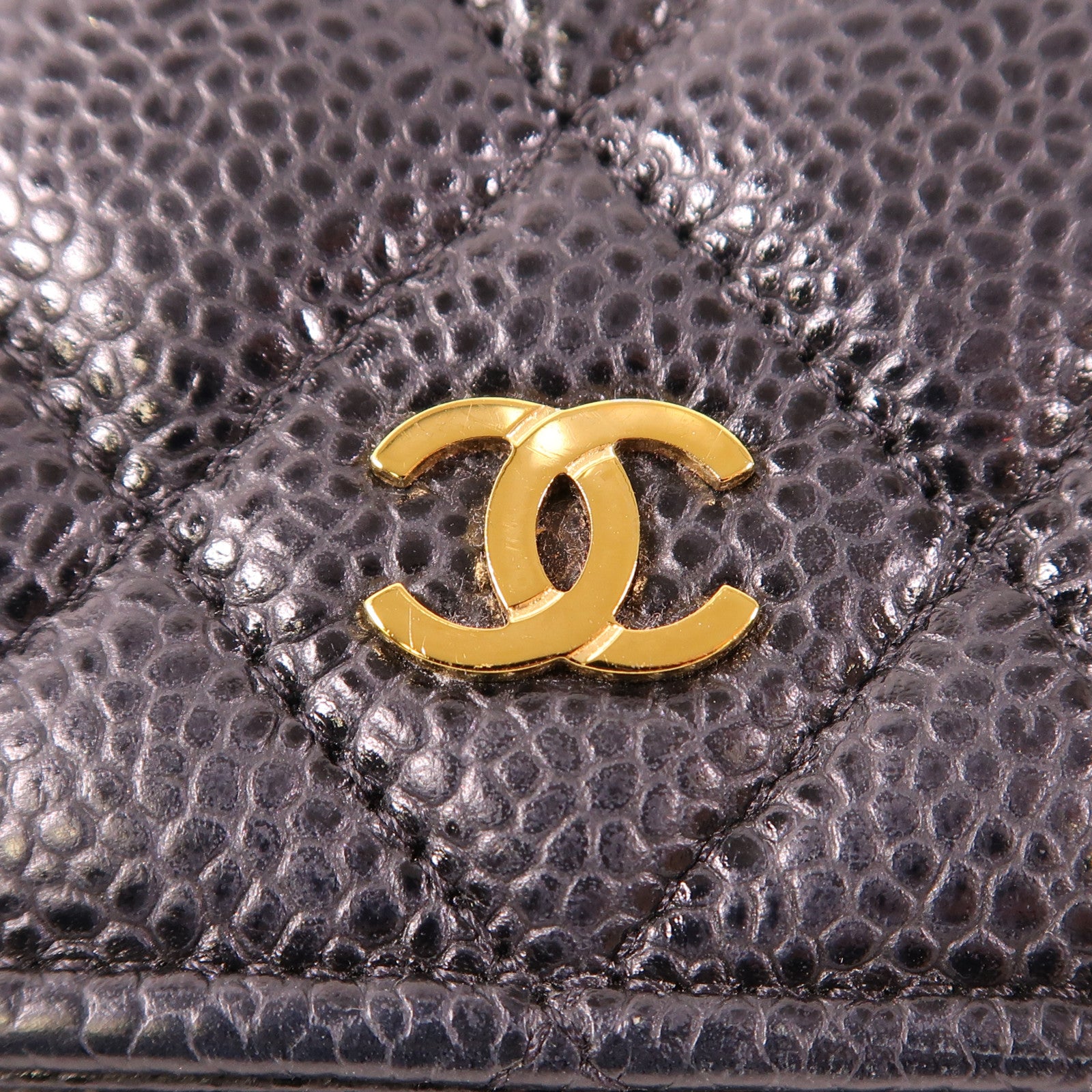 CHANEL 牛皮皮革WOC Wallet On Chain金扣鏈帶肩背袋