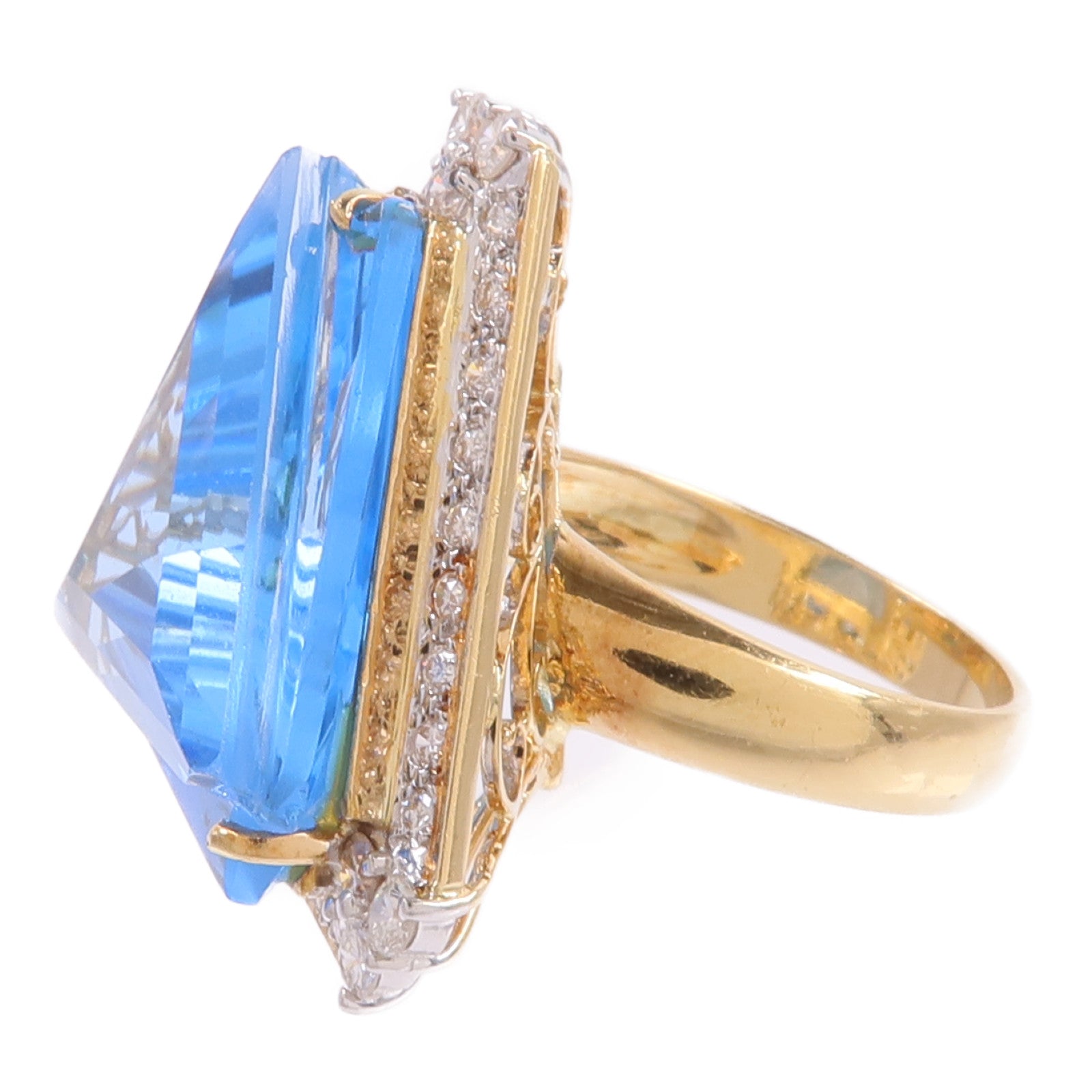 JEWELRY 18K黃金/白金Topaz Ring托帕石戒指