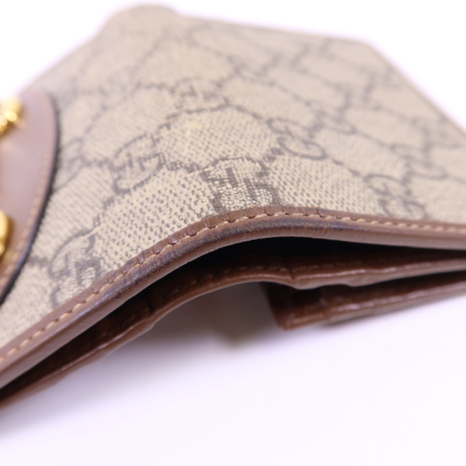 GUCCI 塗層帆布Wallet金扣錢包