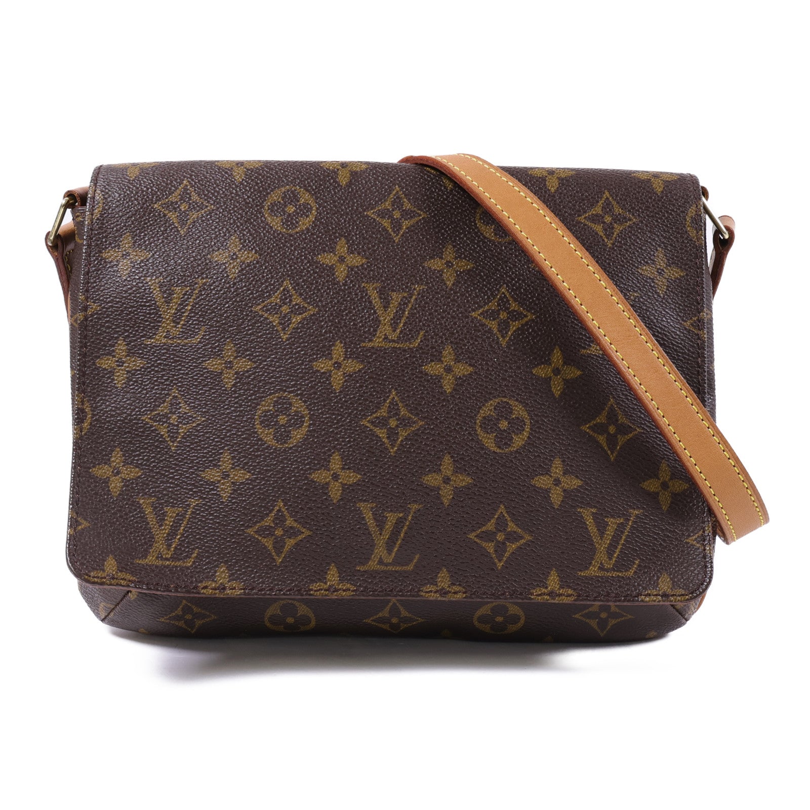 LOUIS VUITTON gram Musette Tango金扣肩背袋