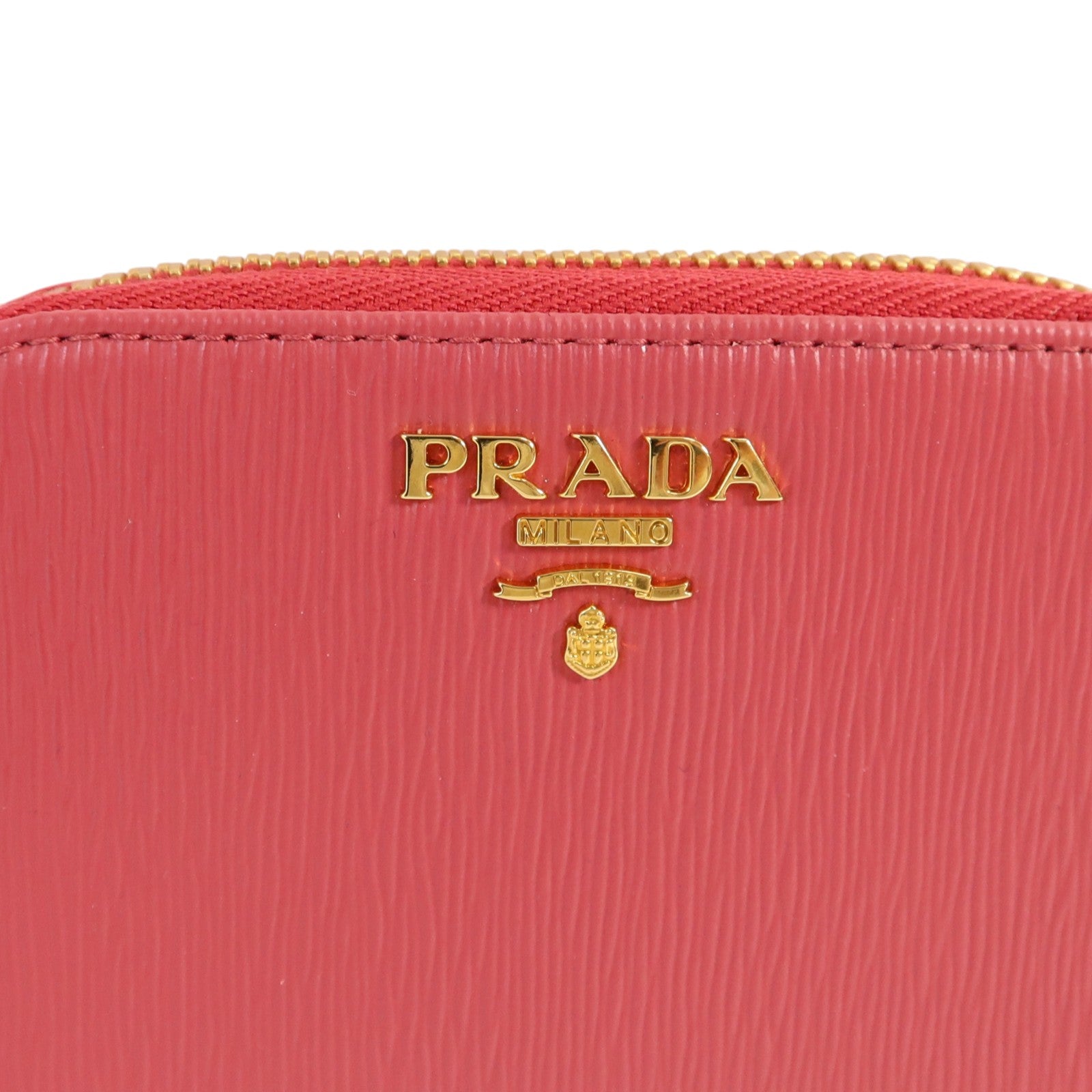PRADA 【激減優惠】牛皮皮革Card Case金扣卡片套