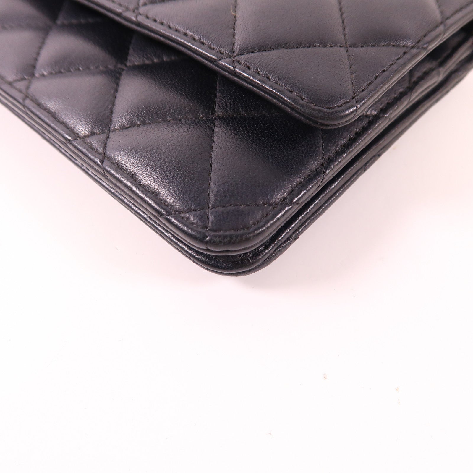 CHANEL 牛皮皮革WOC Wallet On Chain銀扣鏈帶肩背袋