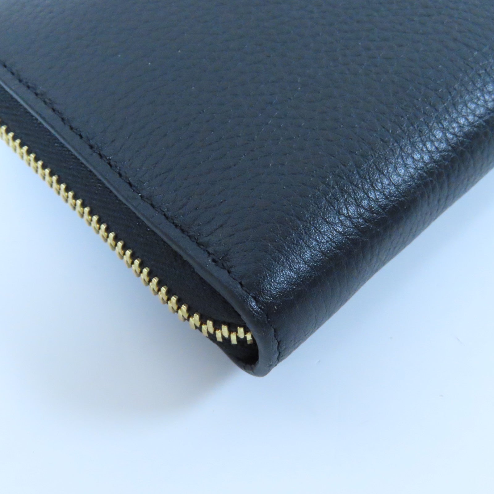 Chloe 【激減優惠】牛皮皮革Zipper Long Wallet金扣長錢包黑色
