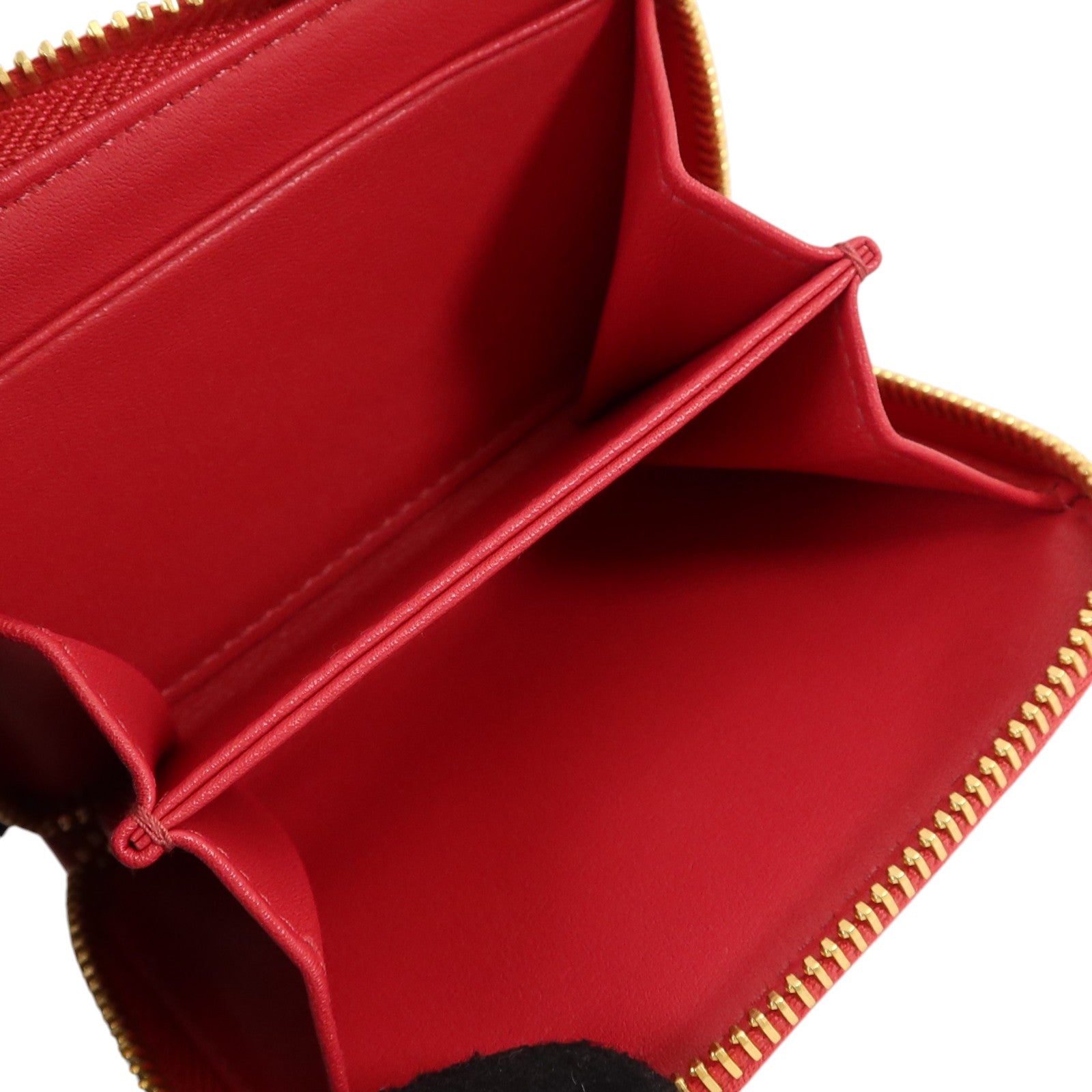 PRADA 【激減優惠】牛皮皮革Card Case金扣卡片套