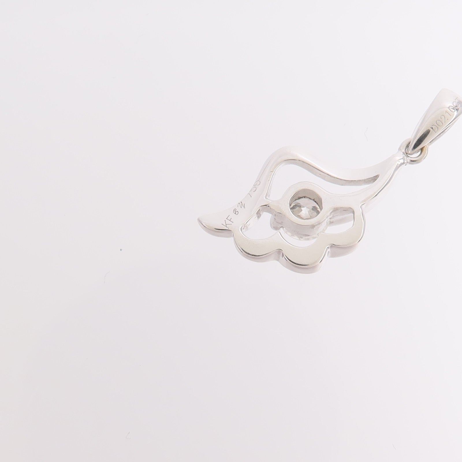 JEWELRY 18K白金Diamond Pendant Top鑽石吊墜