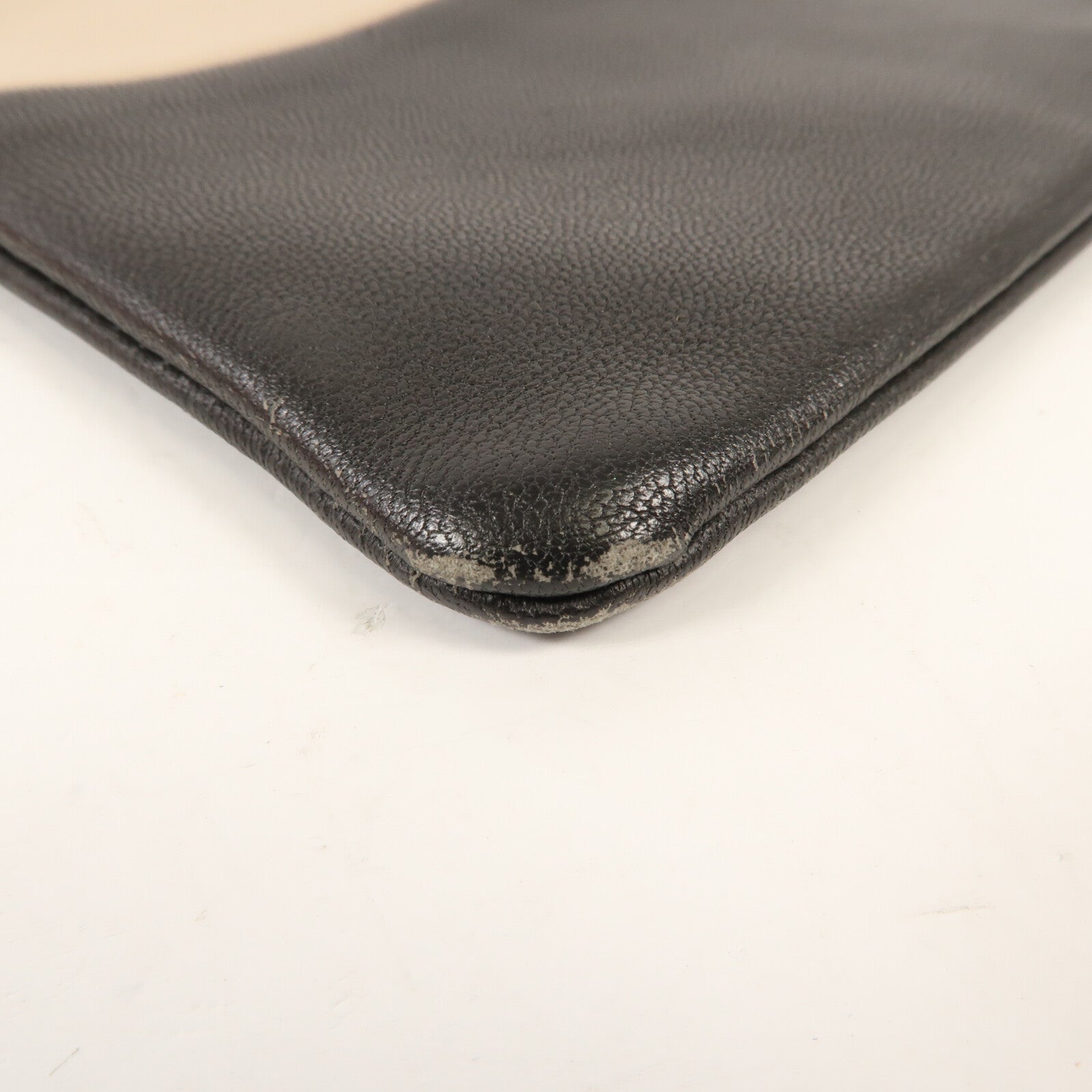 CELINE 牛皮皮革Clutch Bag銀扣手拿包